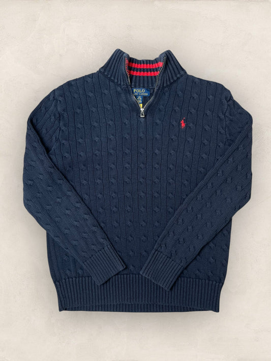 1/4 zip Femme Ralph Lauren Bleu Marine S Ref:3719 - Bleu Marine - S - amifrip