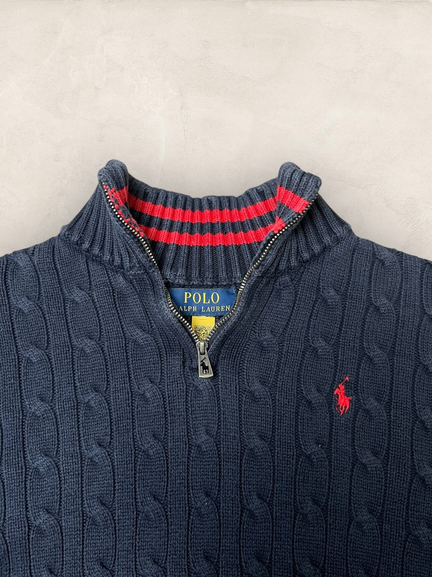 1/4 zip Femme Ralph Lauren Bleu Marine S Ref:3719 - Bleu Marine - S - amifrip