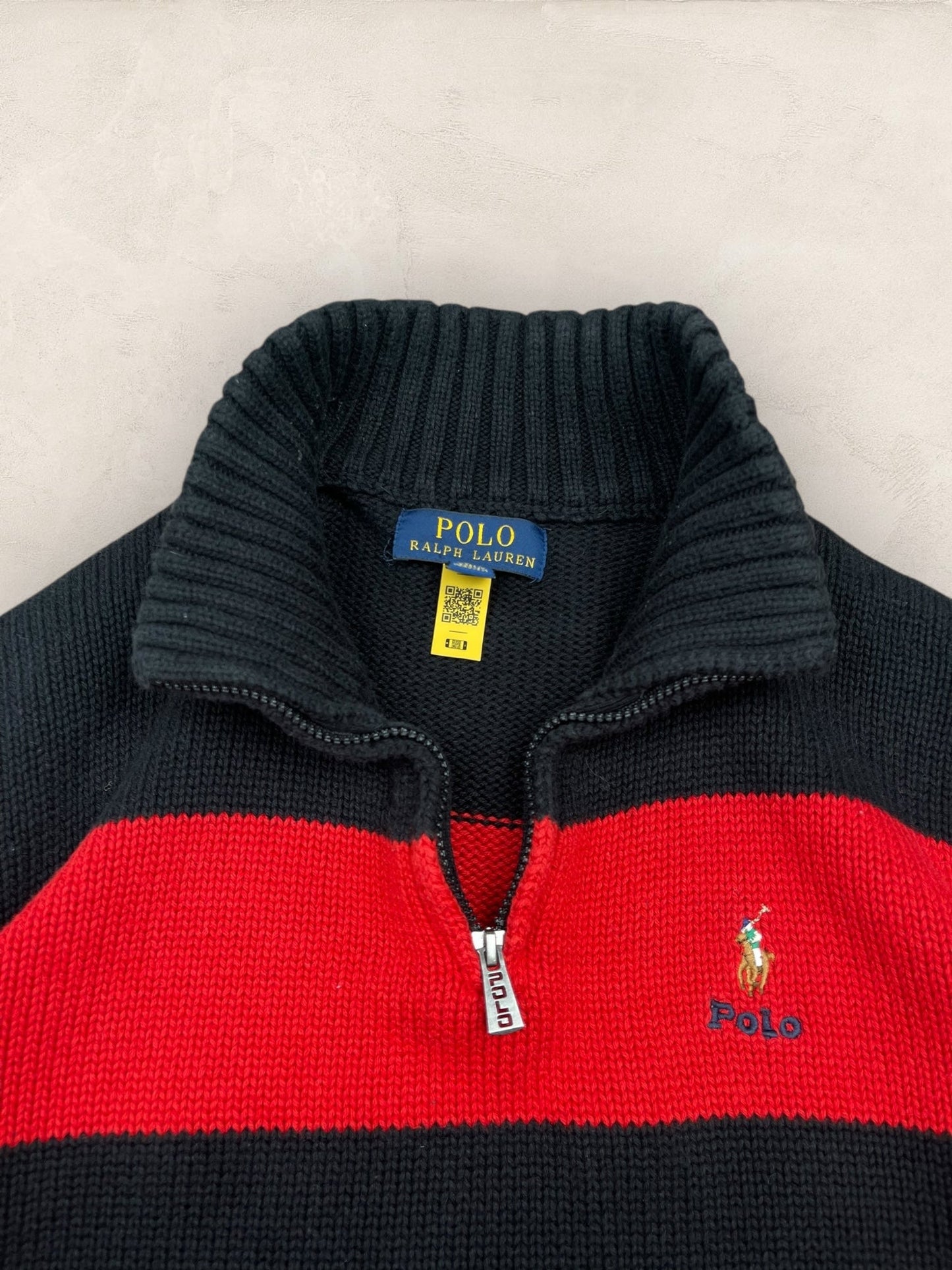 1/4 zip femme Ralph Lauren Noir S Ref:3741 - Noir - S - amifrip