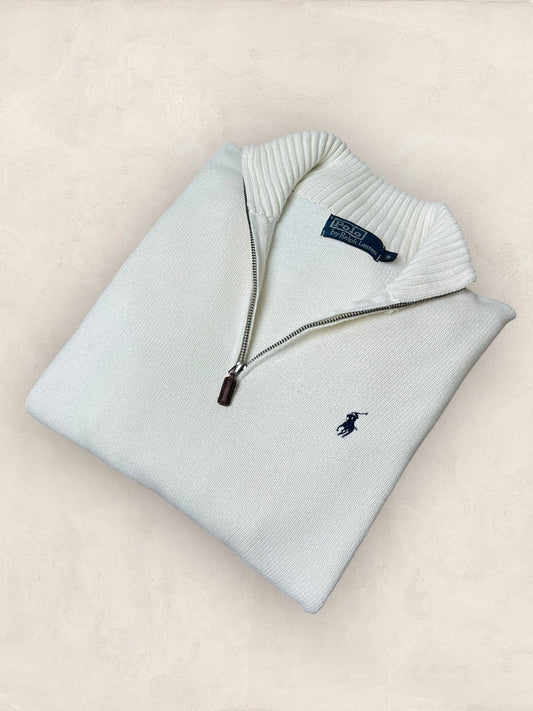 1/4 zip Homme Ralph Lauren Blanc S Ref:3706 - Blanc - S - amifrip