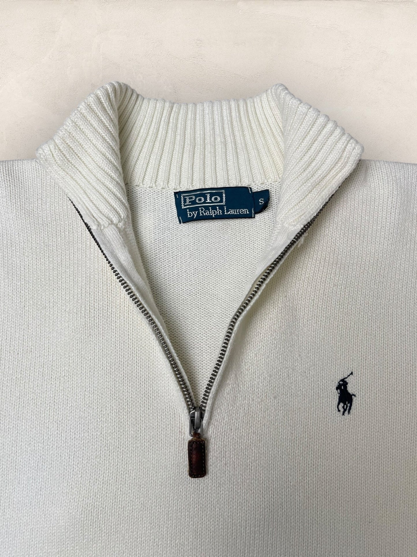 1/4 zip Homme Ralph Lauren Blanc S Ref:3706 - Blanc - S - amifrip
