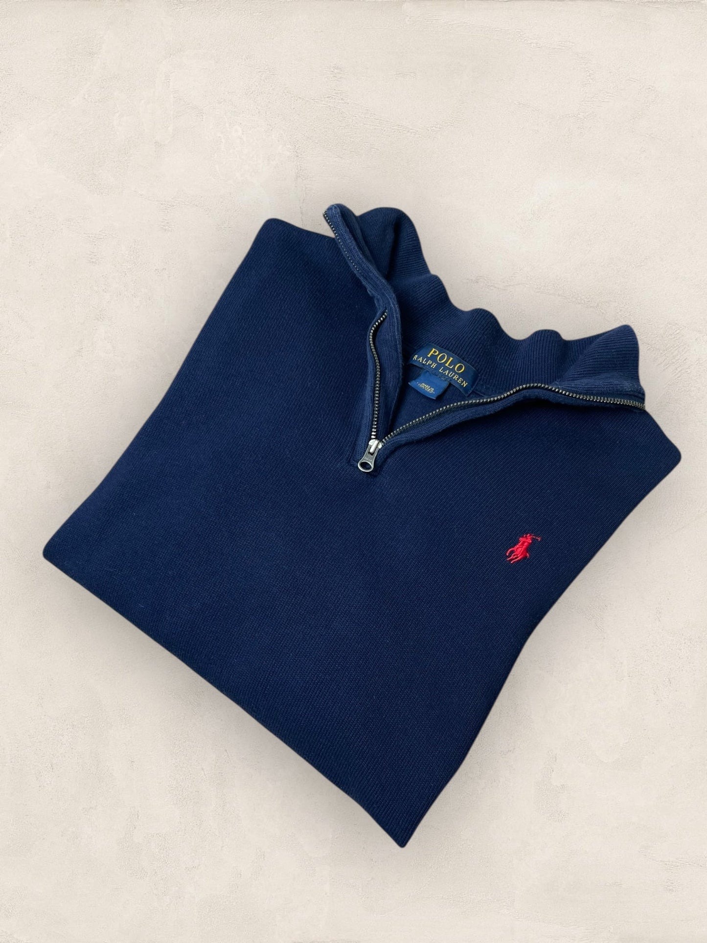 1/4 zip Homme Ralph Lauren Bleu Marine S Ref:3728 - Bleu Marine - S - amifrip