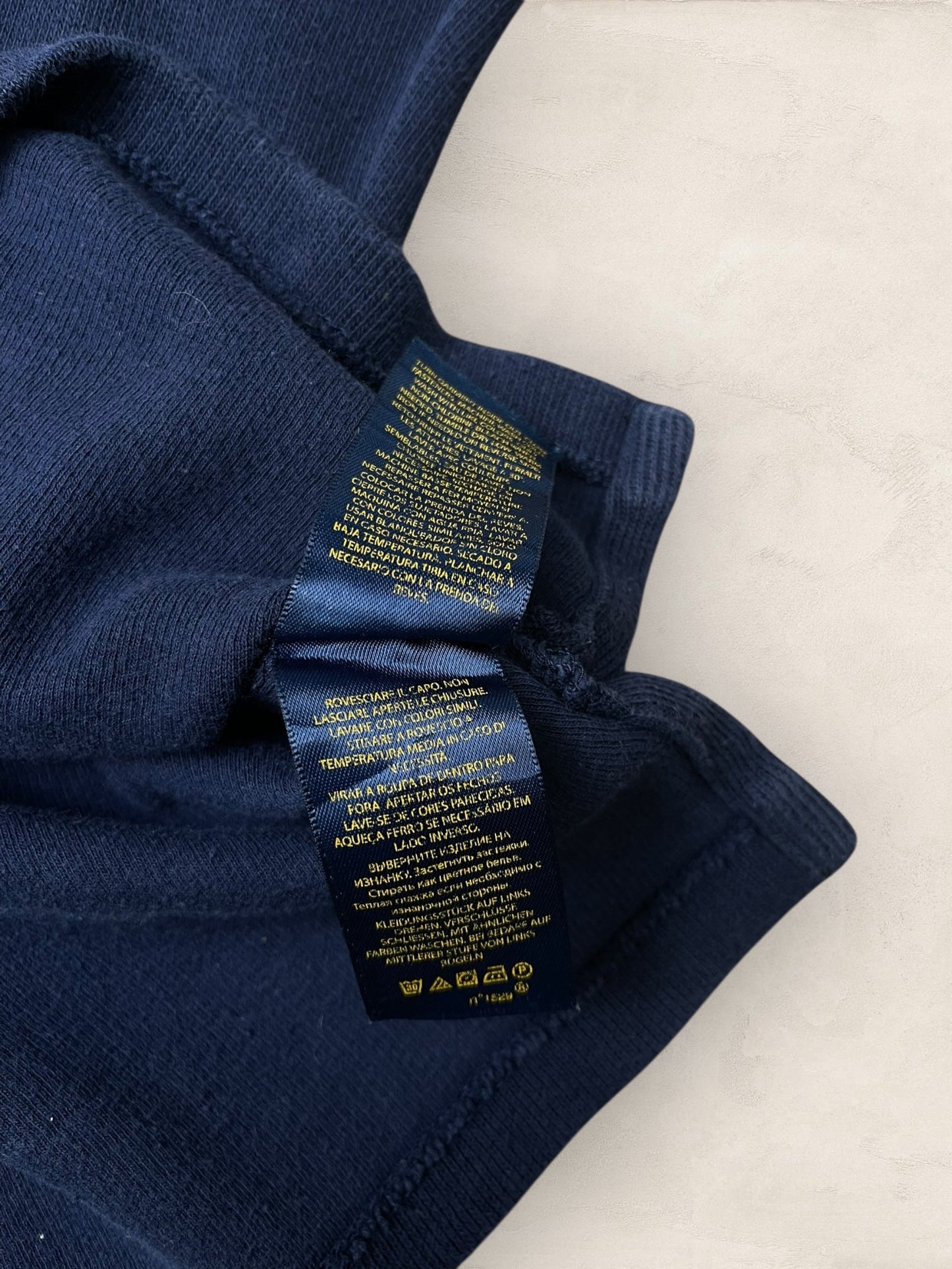 1/4 zip Homme Ralph Lauren Bleu Marine S Ref:3728 - Bleu Marine - S - amifrip