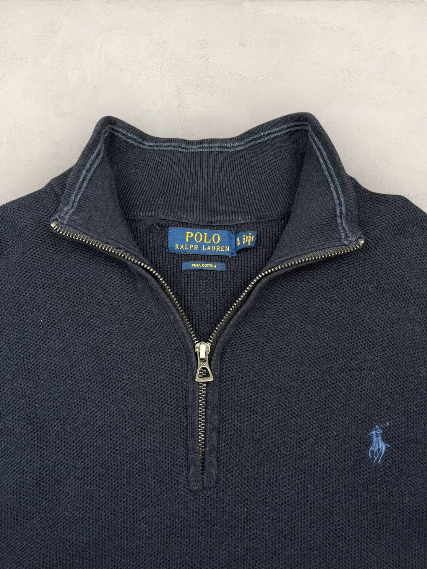 1/4 zip Homme Ralph Lauren Bleu Marine XL Ref:3736 - Bleu Marine - XL - amifrip