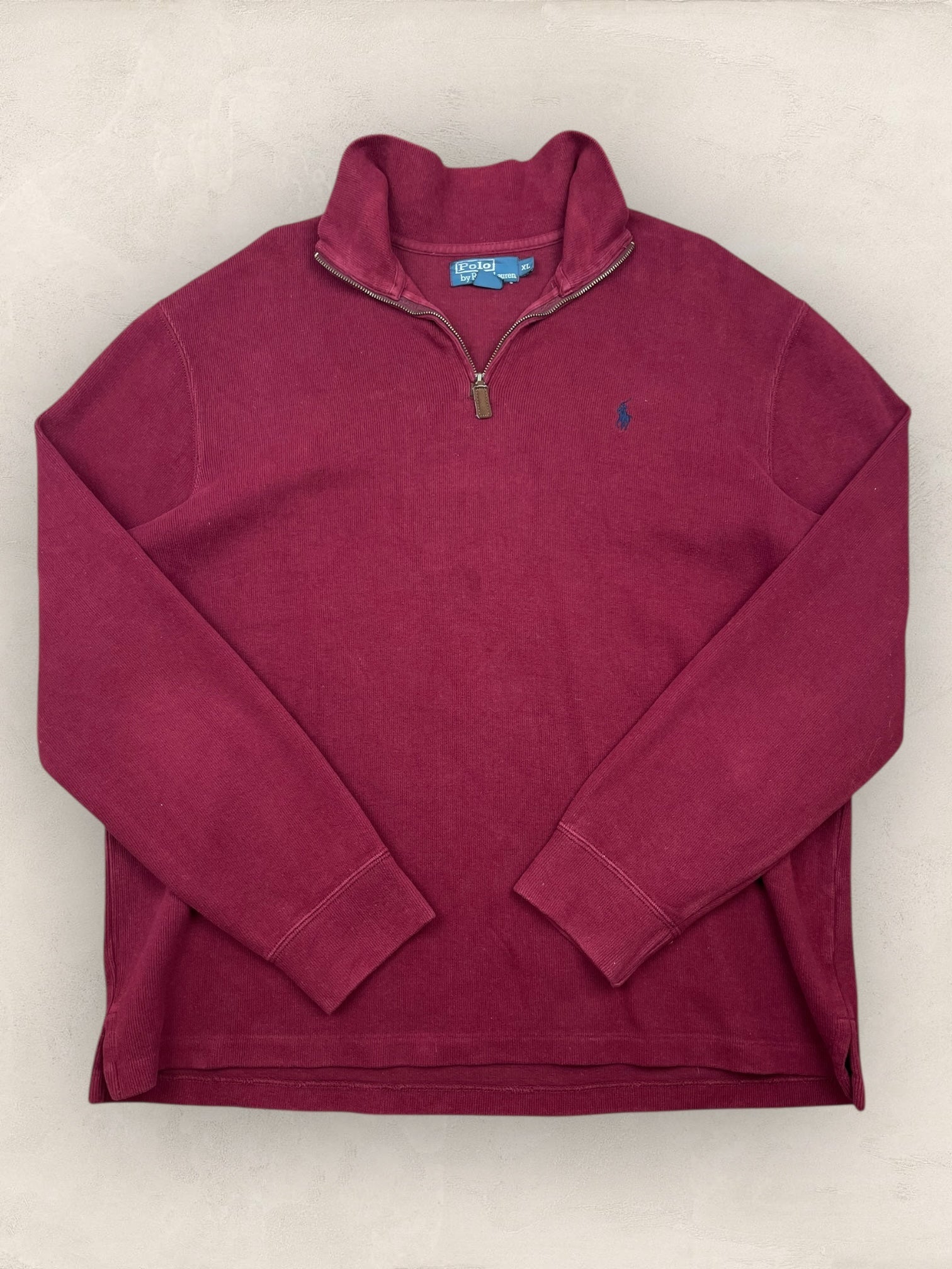 1/4 zip Homme Ralph Lauren Bordeaux XL Ref:3740 - Bordeaux - XL - amifrip