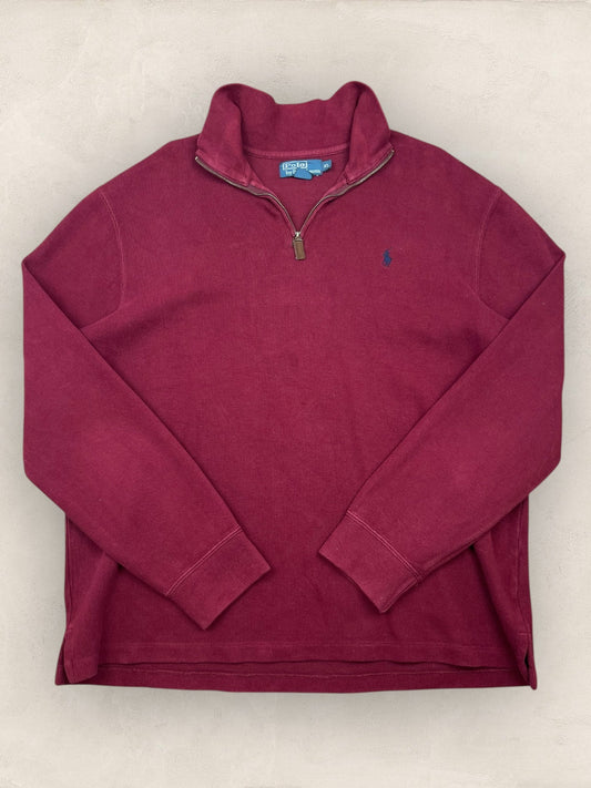 1/4 zip Homme Ralph Lauren Bordeaux XL Ref:3740 - Bordeaux - XL - amifrip