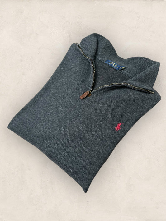 1/4 zip Homme Ralph Lauren Gris L Ref:3723 - Gris - L - amifrip