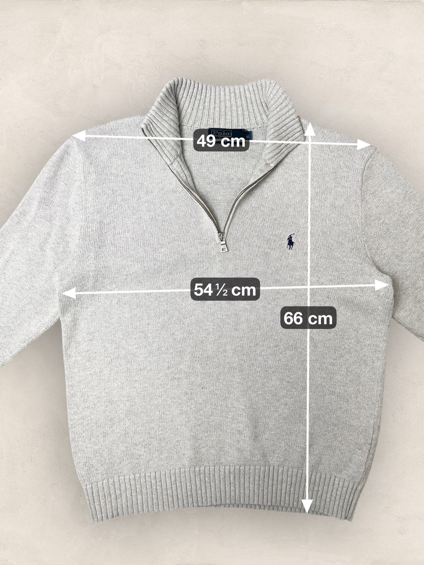 1/4 zip Homme Ralph Lauren Gris M Ref:3726 - Gris - M - amifrip