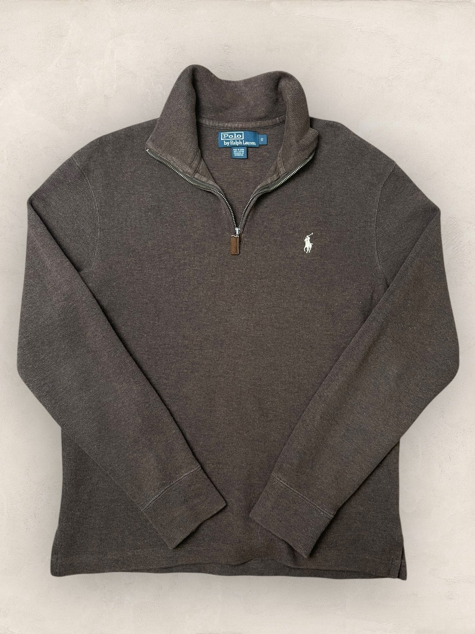 1/4 zip Homme Ralph Lauren Marron S Ref:3712 - Marron - S - amifrip