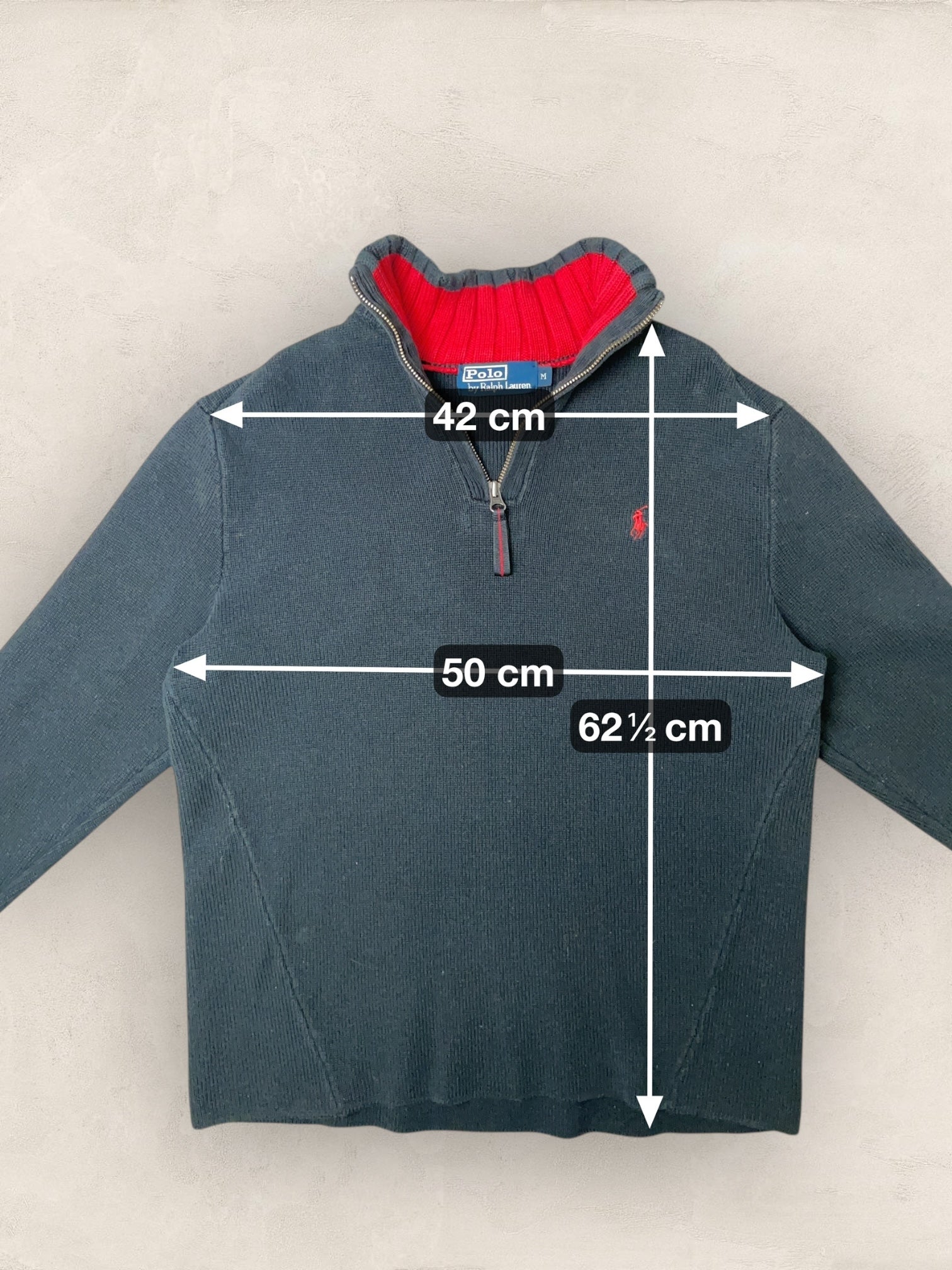 1/4 zip Homme Ralph Lauren Noir M Ref:3721 - Noir - M - amifrip