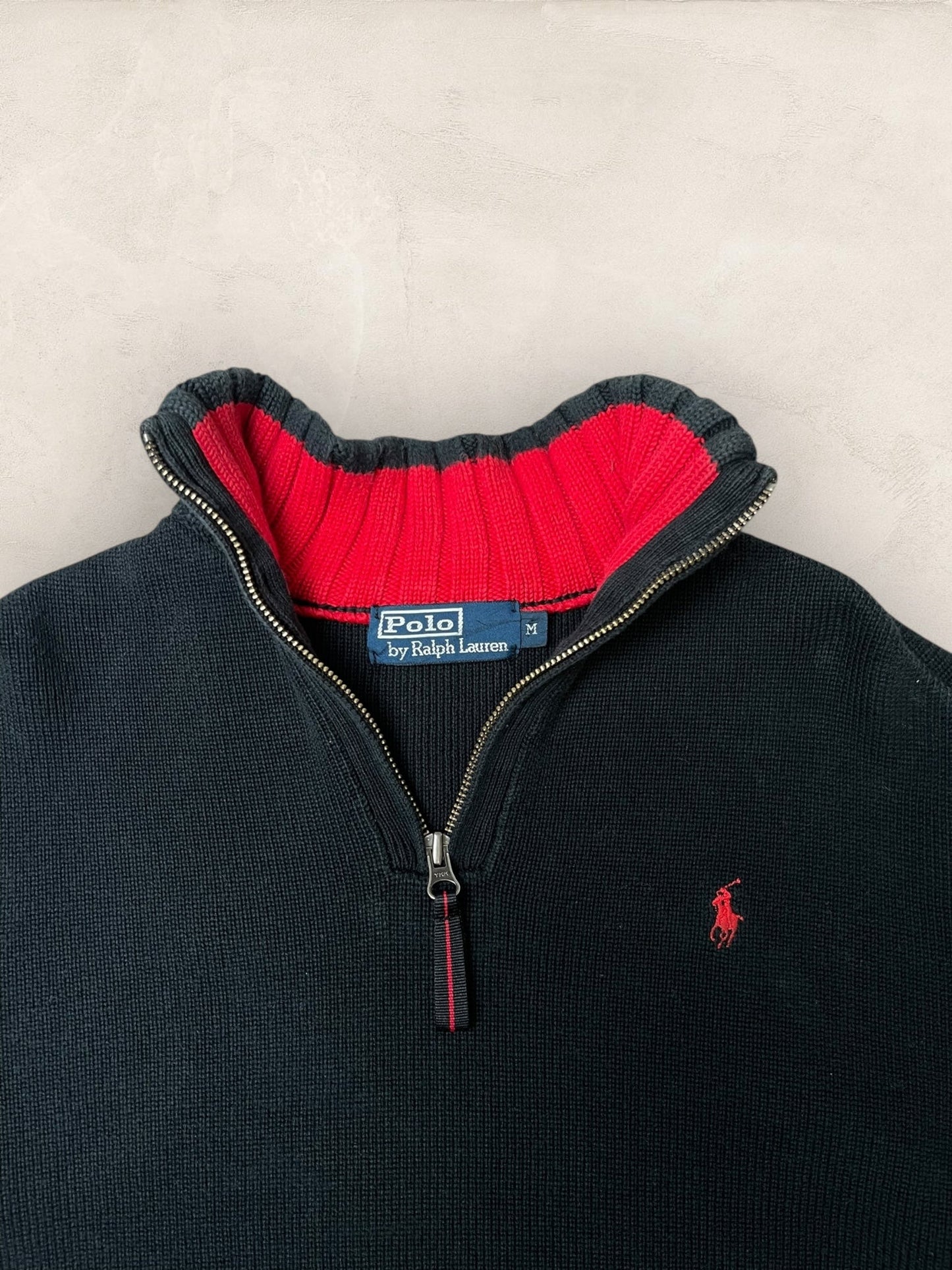 1/4 zip Homme Ralph Lauren Noir M Ref:3721 - Noir - M - amifrip