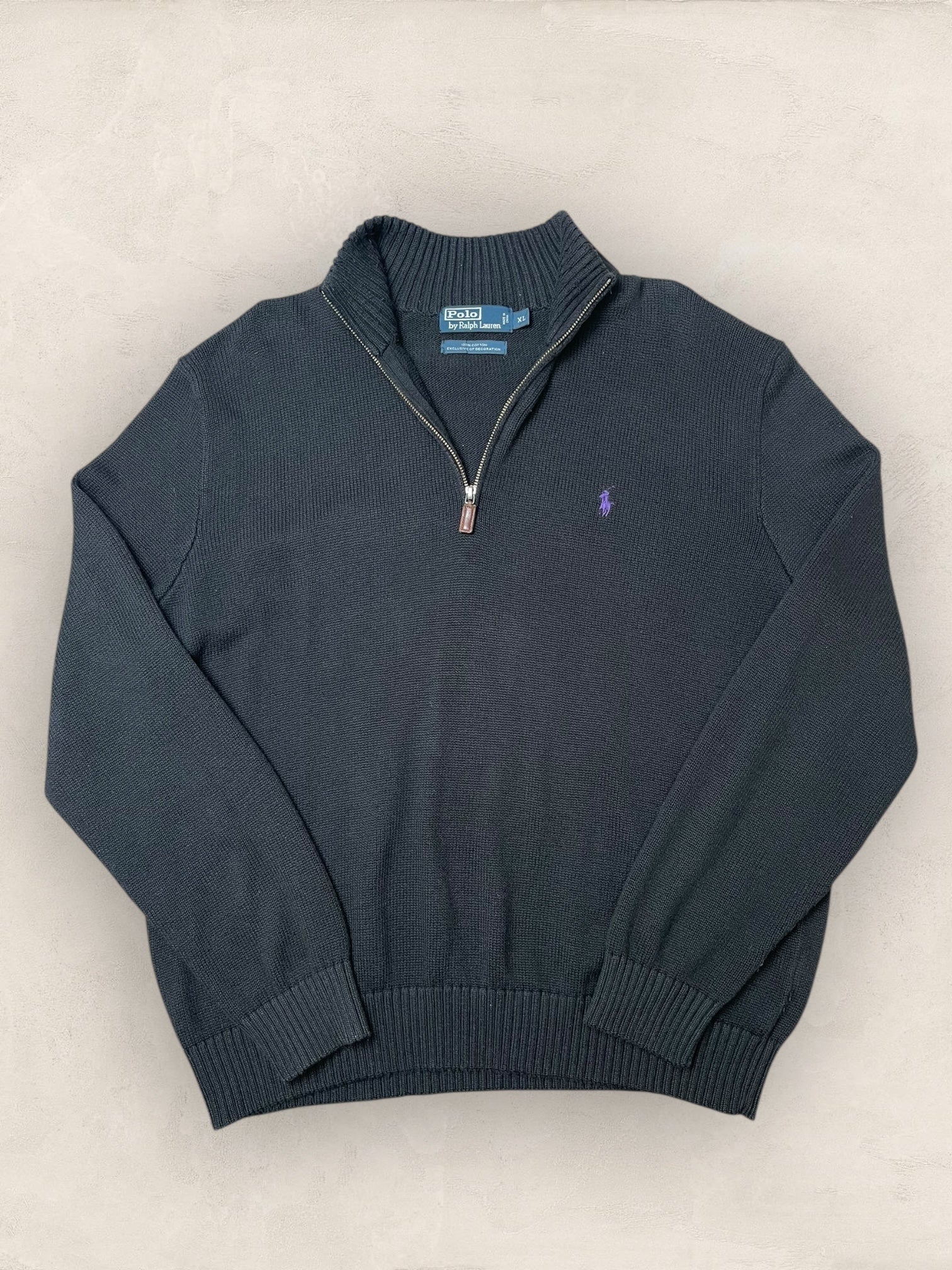 1/4 zip Homme Ralph Lauren Noir XL Ref:3708 - Noir - XL - amifrip