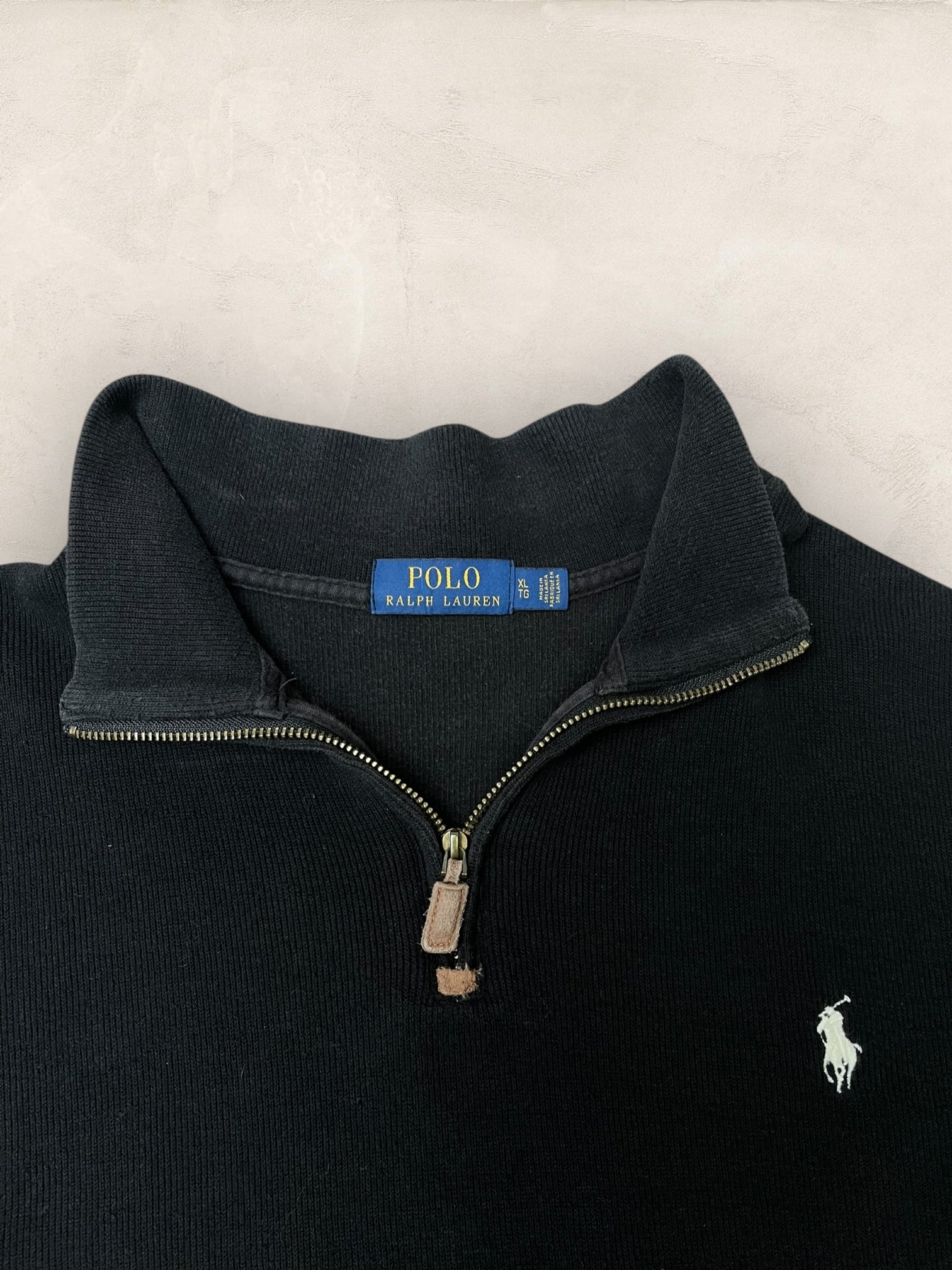 1/4 zip Homme Ralph Lauren Noir XL Ref:3715 - Noir - XL - amifrip