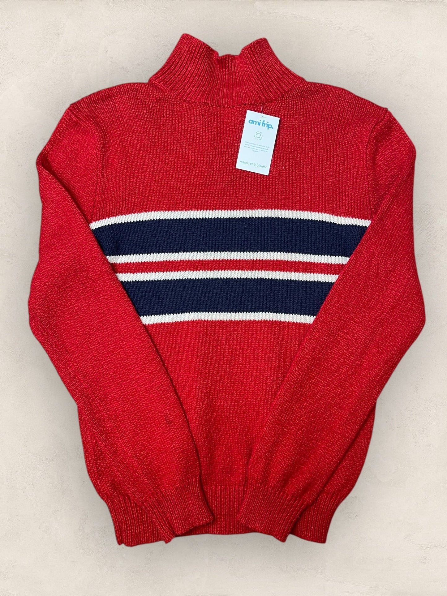 1/4 zip Homme Ralph Lauren Rouge M Ref:3713 - Rouge - M - amifrip