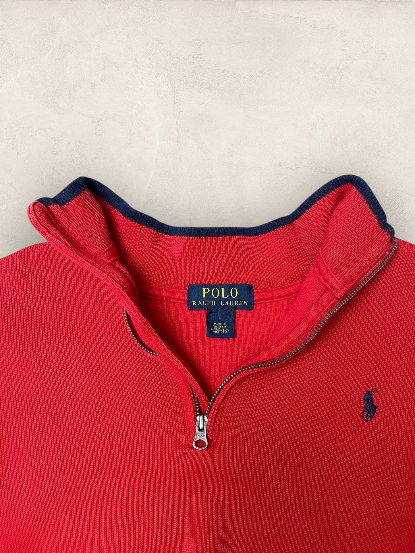 1/4 zip Homme Ralph Lauren Rouge S Ref:3732 - Rouge - S - amifrip