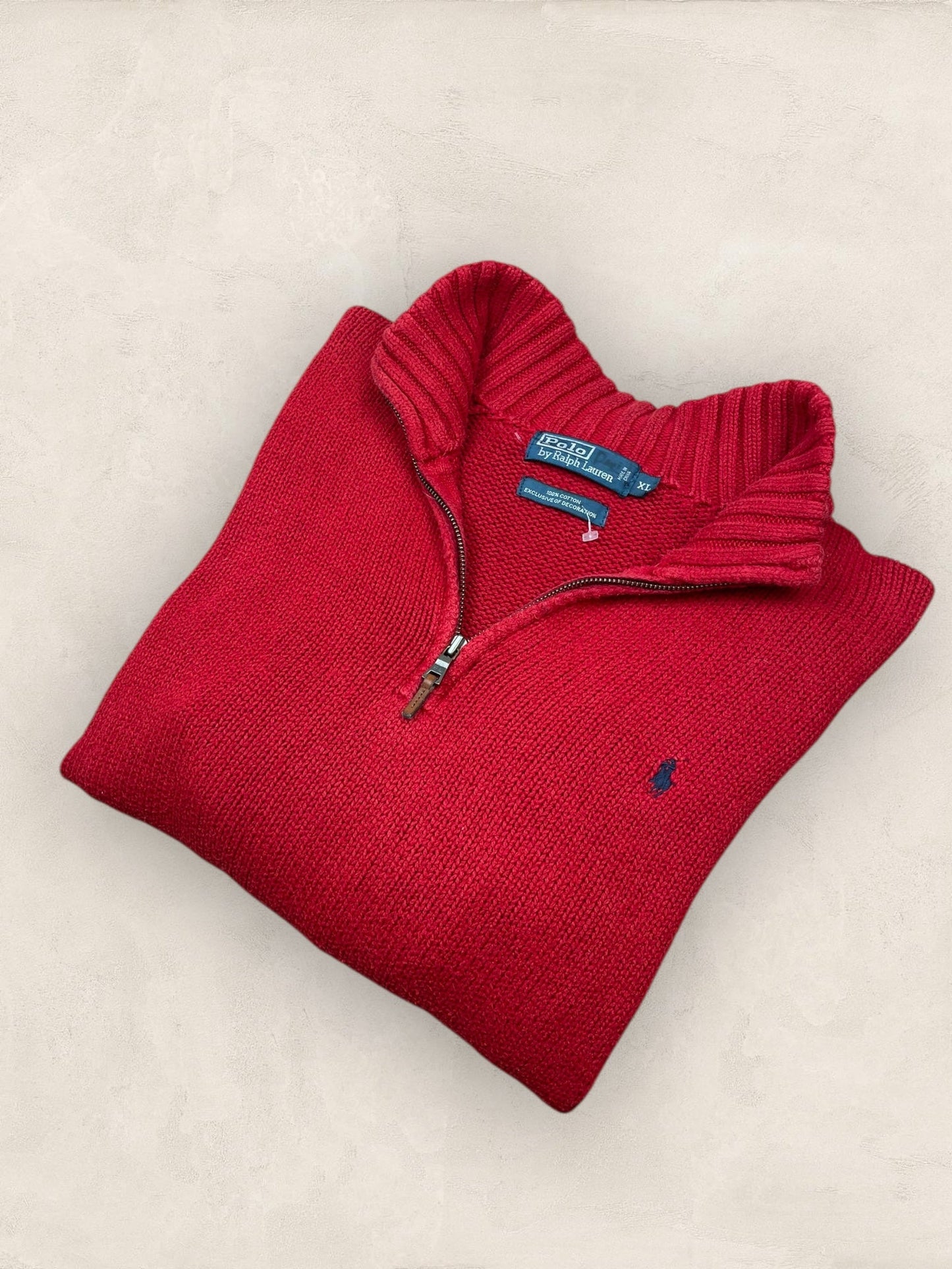 1/4 zip Homme Ralph Lauren Rouge XL Ref:3735 - Rouge - XL - amifrip