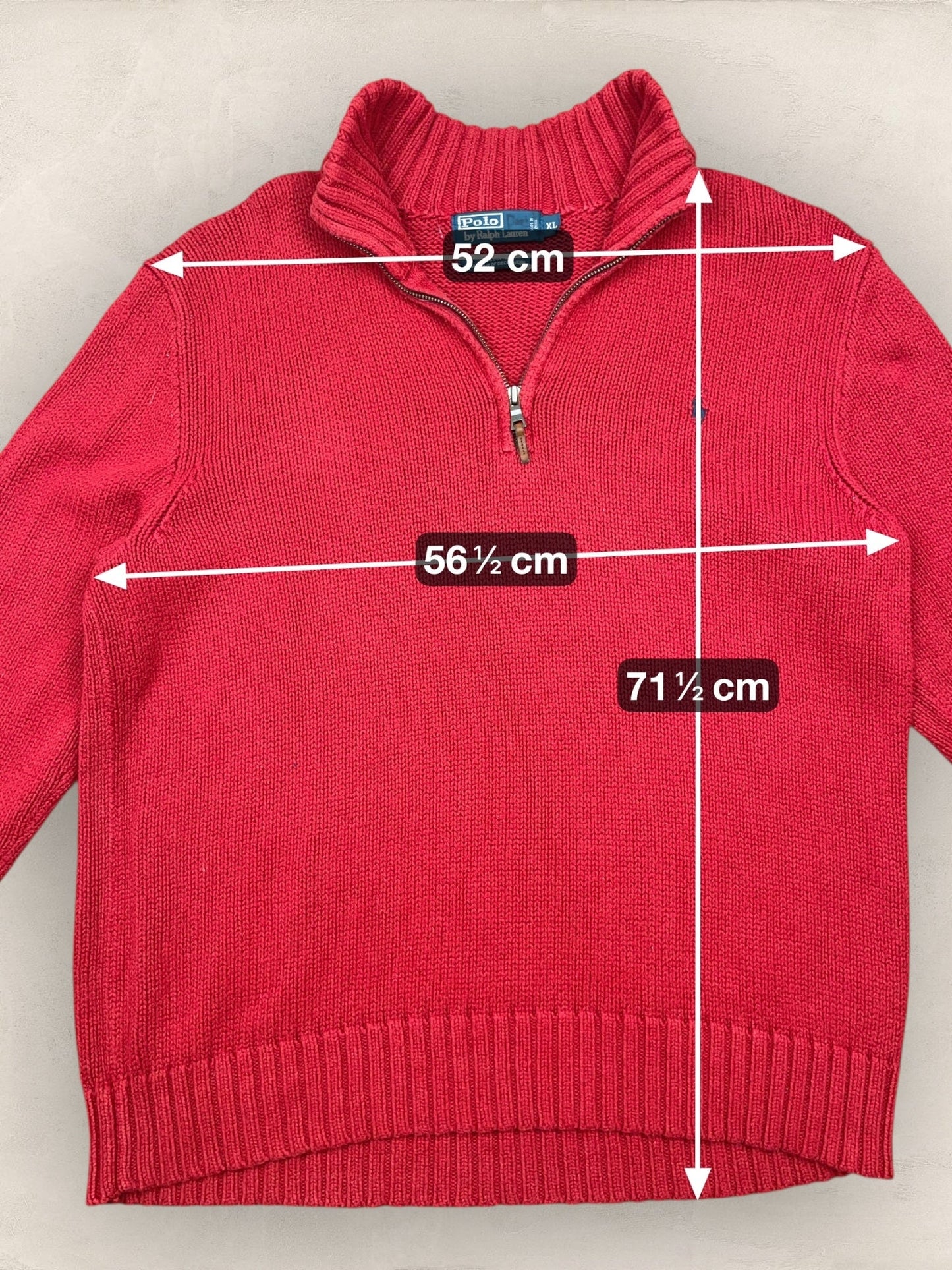 1/4 zip Homme Ralph Lauren Rouge XL Ref:3735 - Rouge - XL - amifrip
