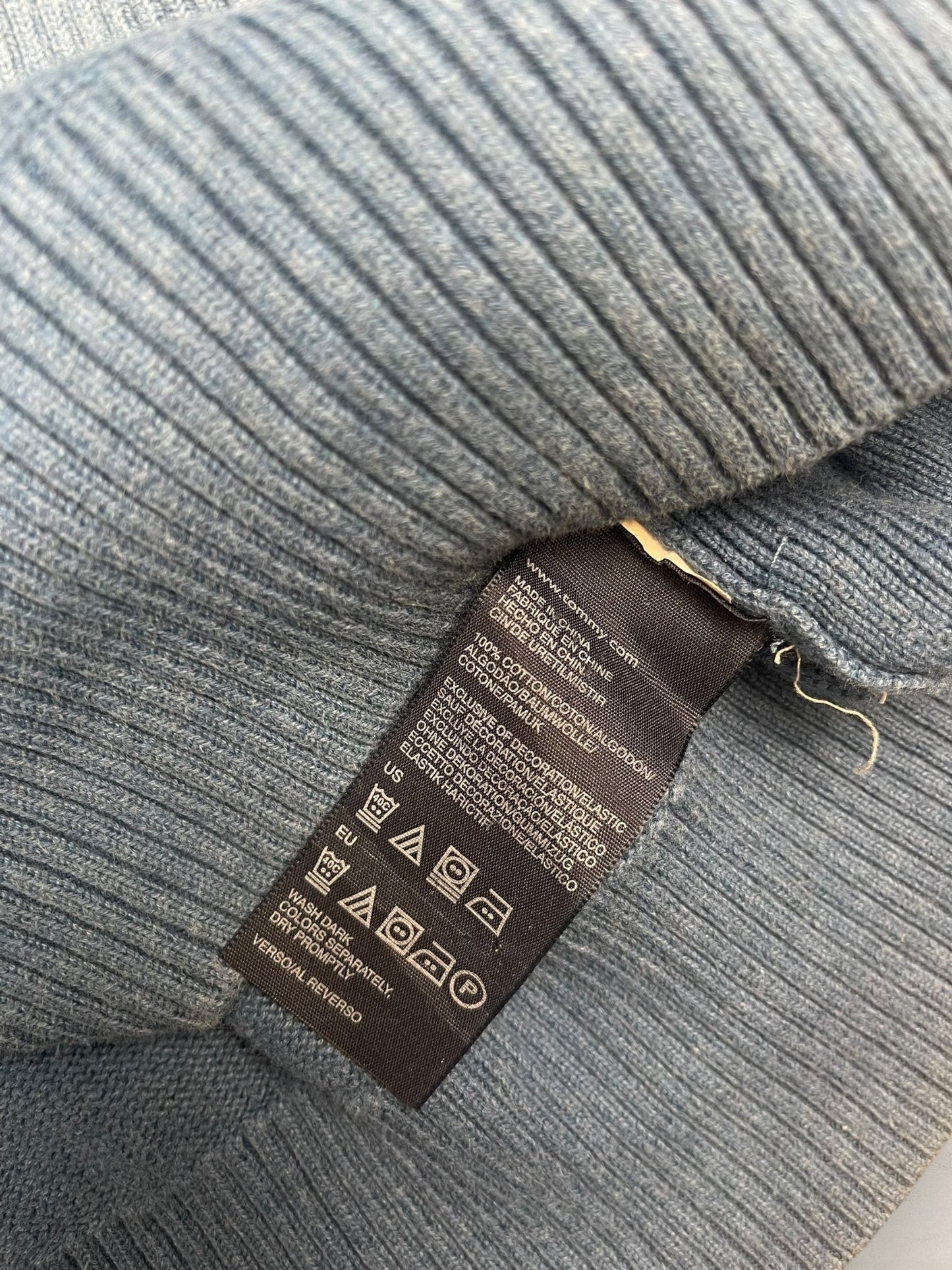 1/4 zip Homme Tommy Hilfiger Bleu L Ref:3605 - Bleu - L - amifrip