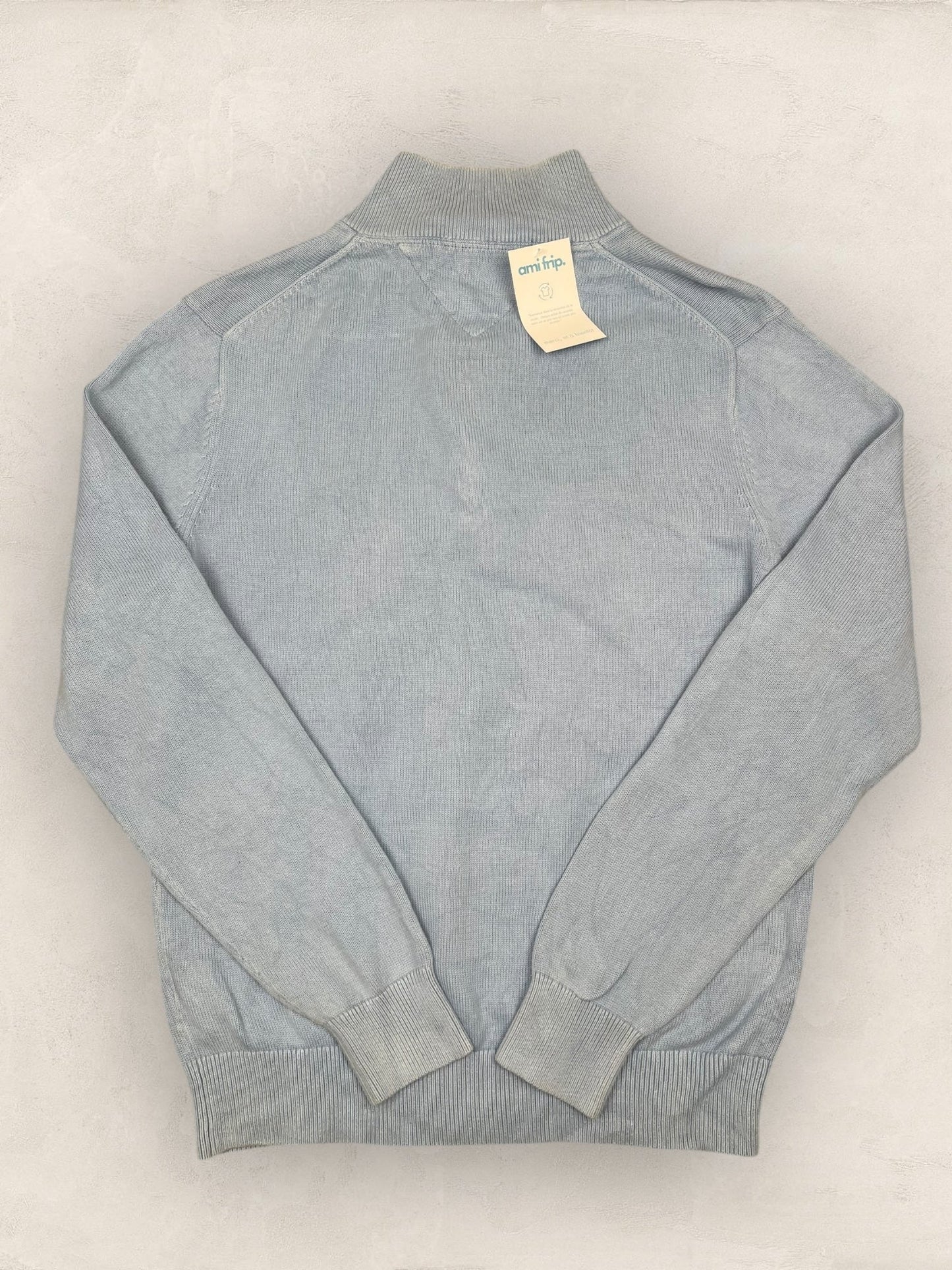 1/4 zip Homme Tommy Hilfiger Bleu L Ref:3608 - Bleu - L - amifrip