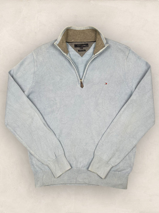 1/4 zip Homme Tommy Hilfiger Bleu L Ref:3608 - Bleu - L - amifrip