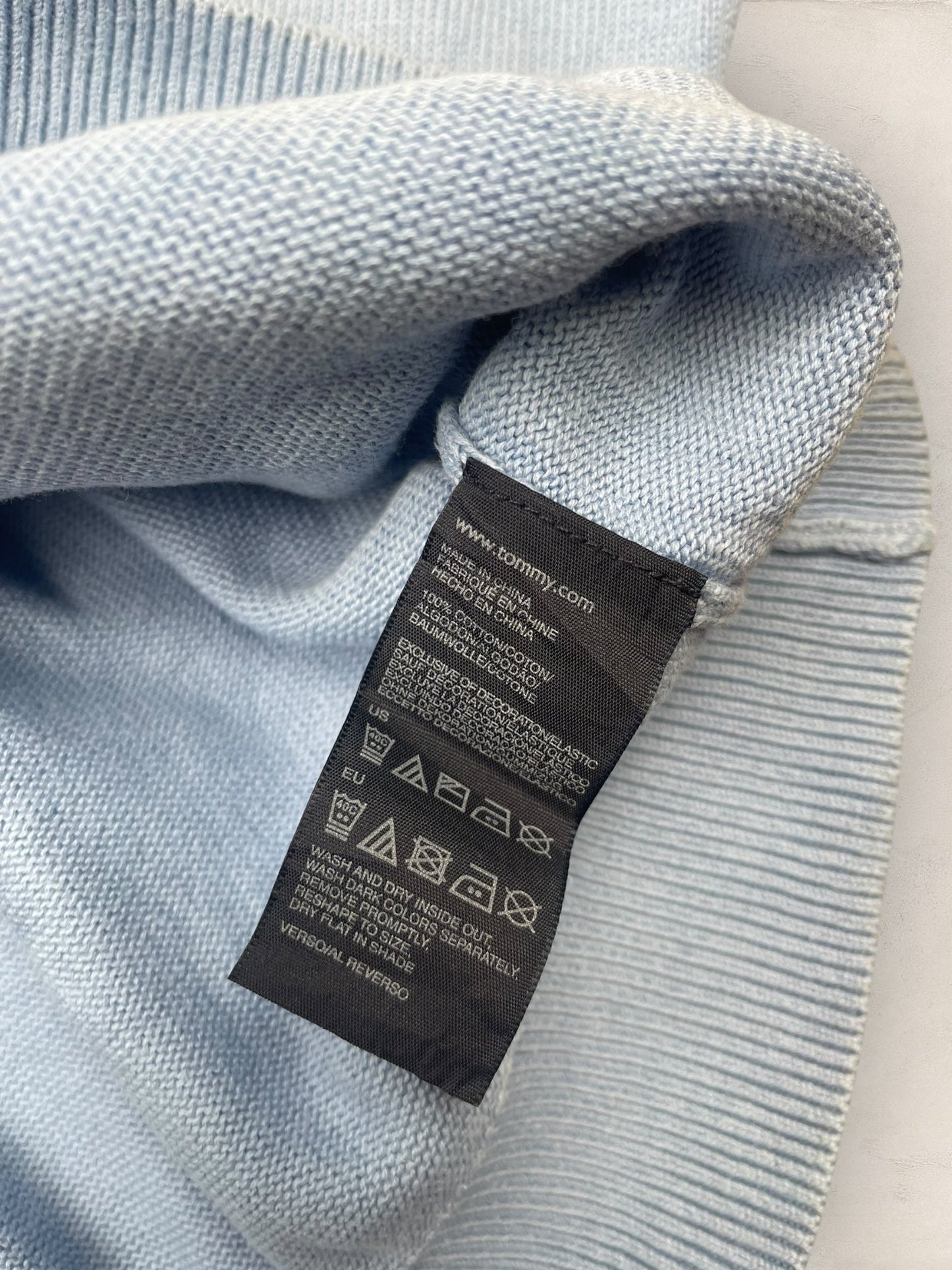 1/4 zip Homme Tommy Hilfiger Bleu L Ref:3608 - Bleu - L - amifrip