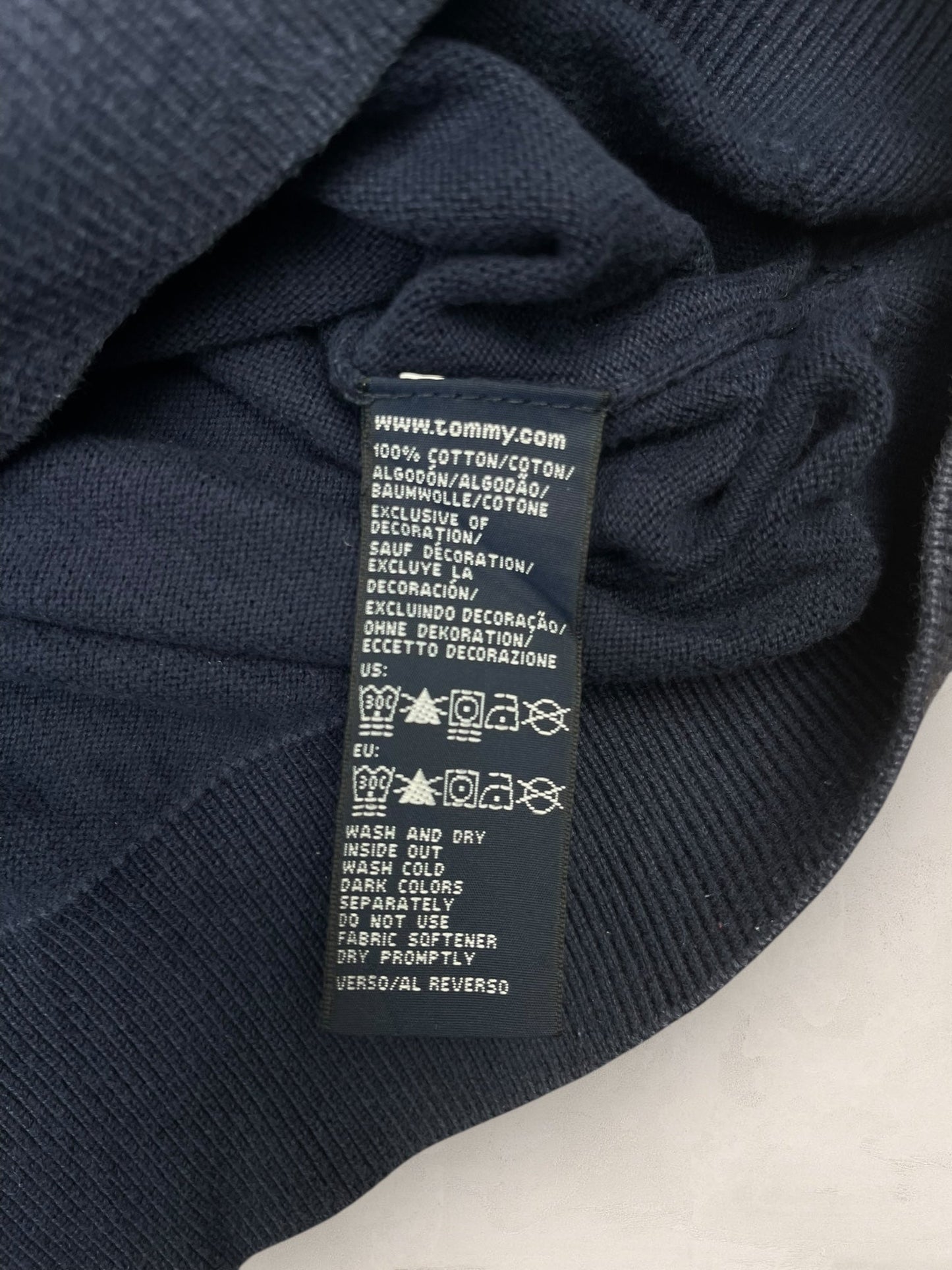 1/4 zip Homme Tommy Hilfiger Bleu L Ref:3610 - Bleu - L - amifrip