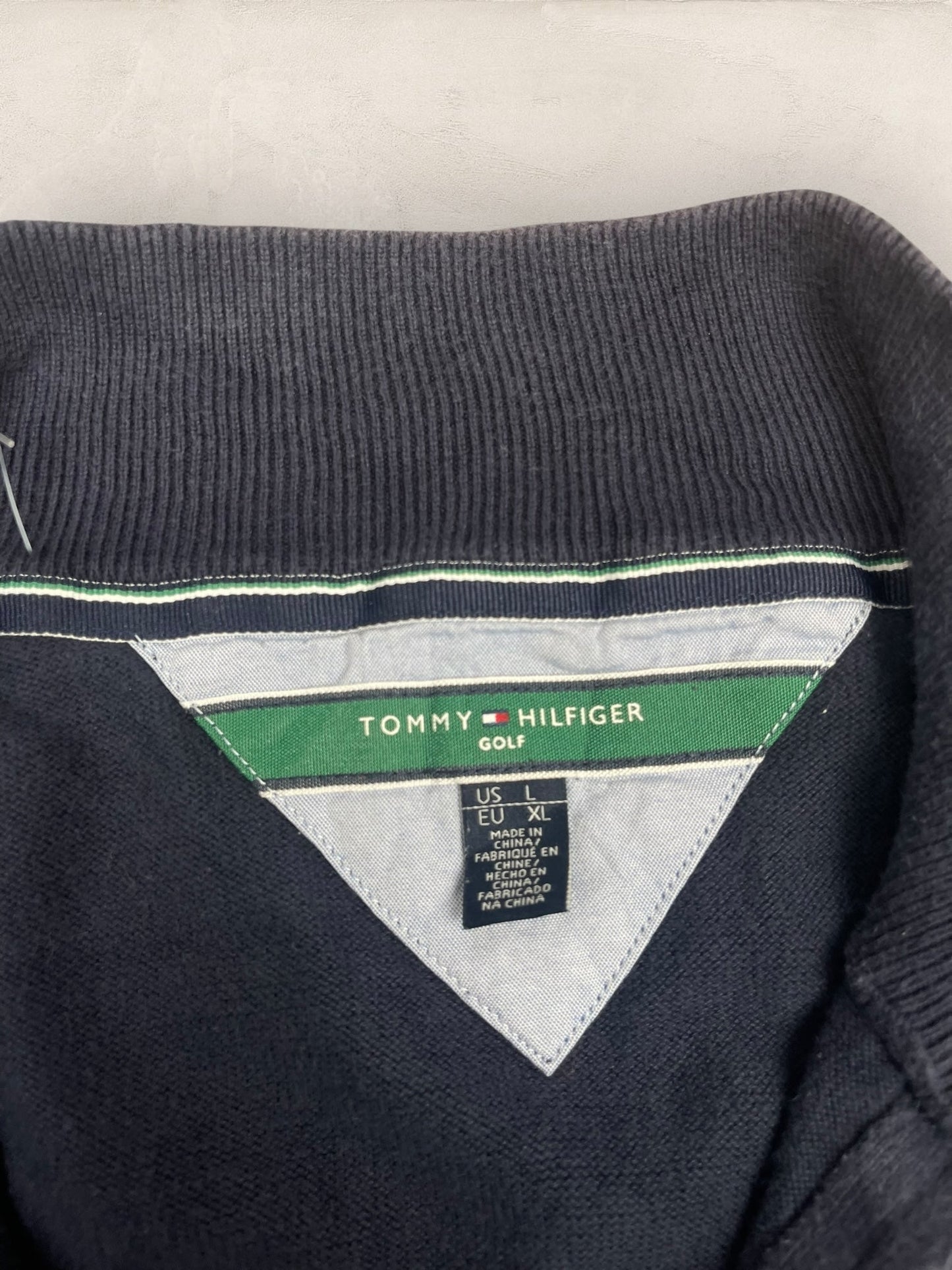 1/4 zip Homme Tommy Hilfiger Bleu L Ref:3610 - Bleu - L - amifrip