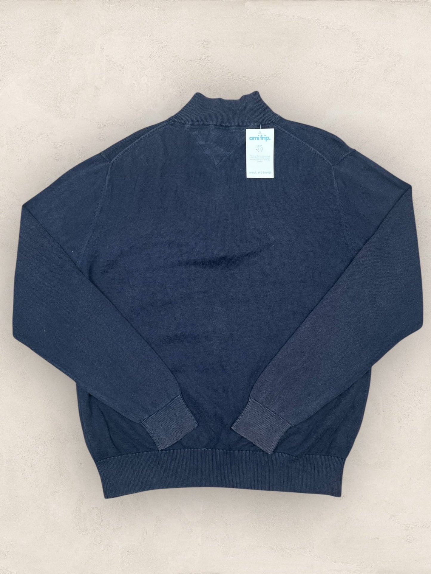 1/4 zip Homme Tommy Hilfiger Bleu L Ref:3610 - Bleu - L - amifrip