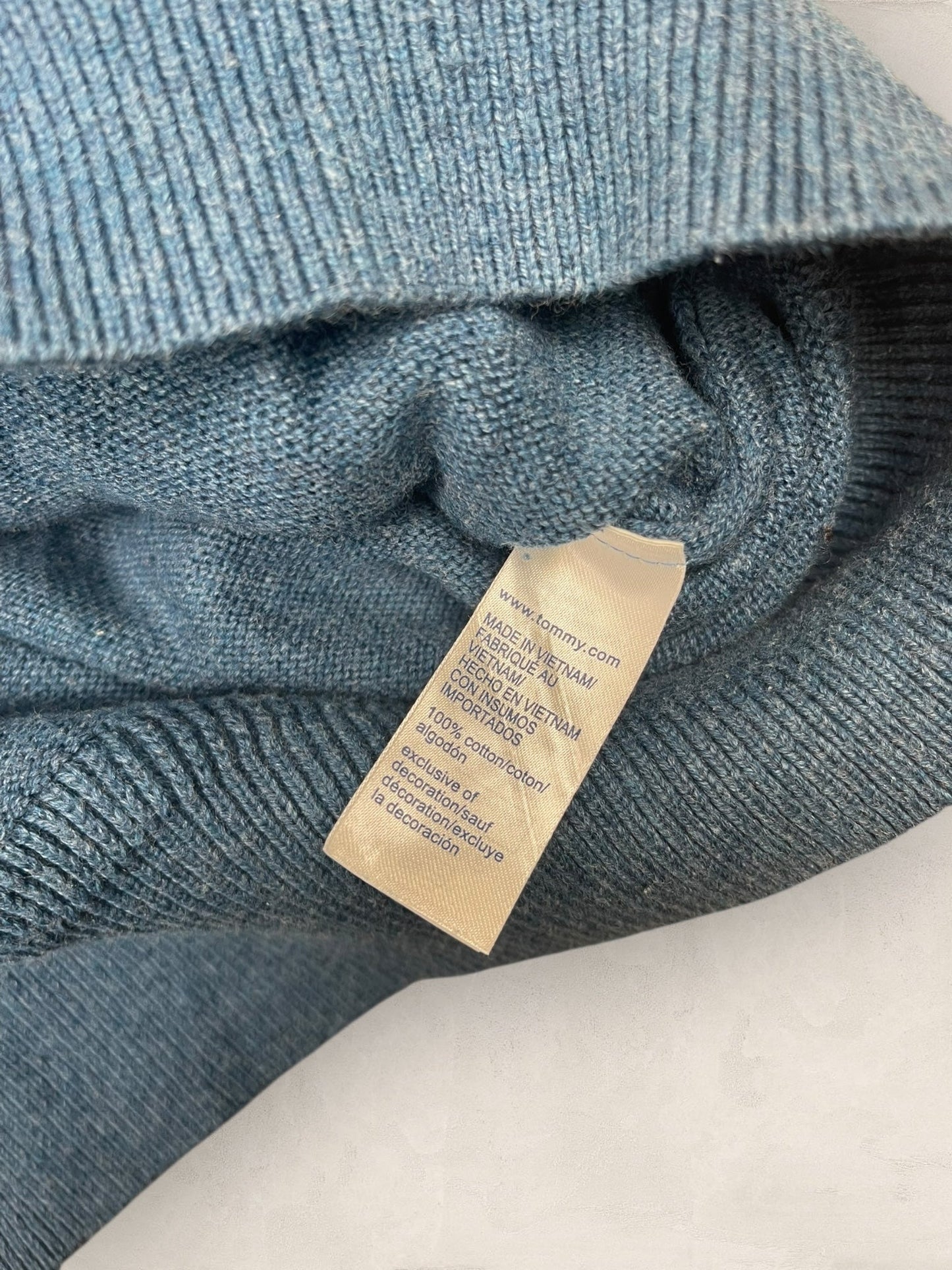 1/4 zip Homme Tommy Hilfiger Bleu M Ref:3611 - Bleu - M - amifrip