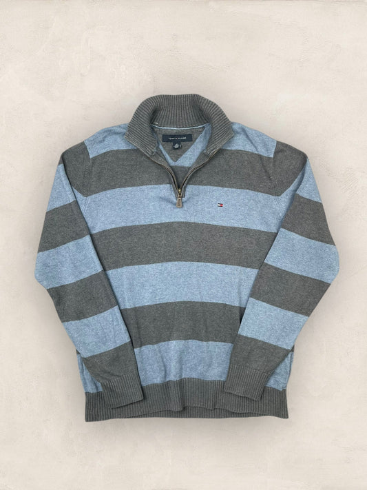 1/4 zip Homme Tommy Hilfiger Bleu M Ref:3645 - Bleu - M - amifrip