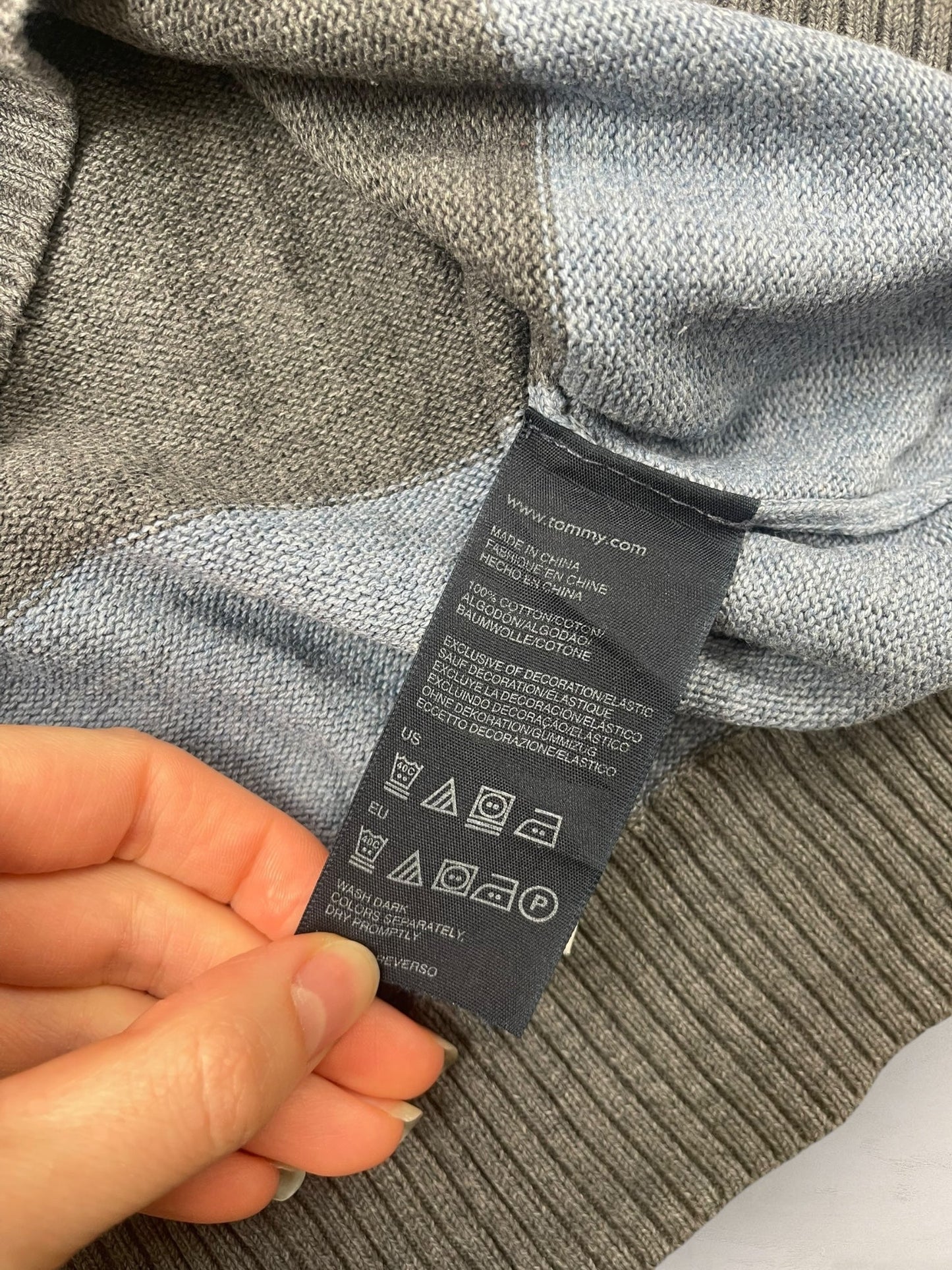 1/4 zip Homme Tommy Hilfiger Bleu M Ref:3645 - Bleu - M - amifrip
