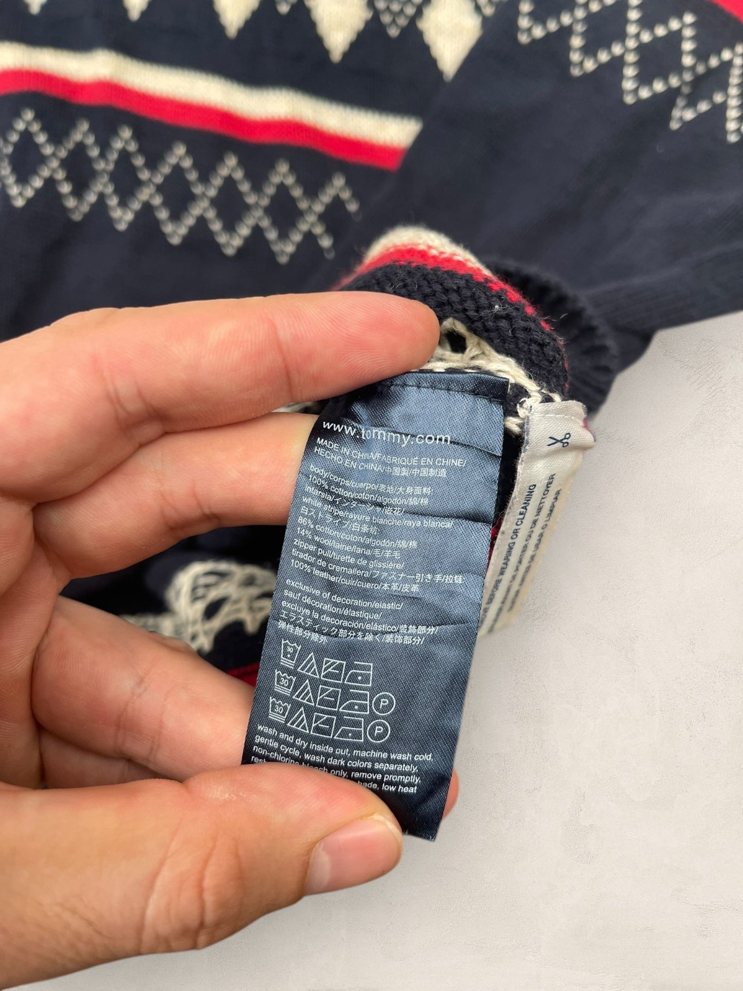 1/4 zip Homme Tommy Hilfiger Bleu Marine L Ref:3673 - Bleu Marine - L - amifrip