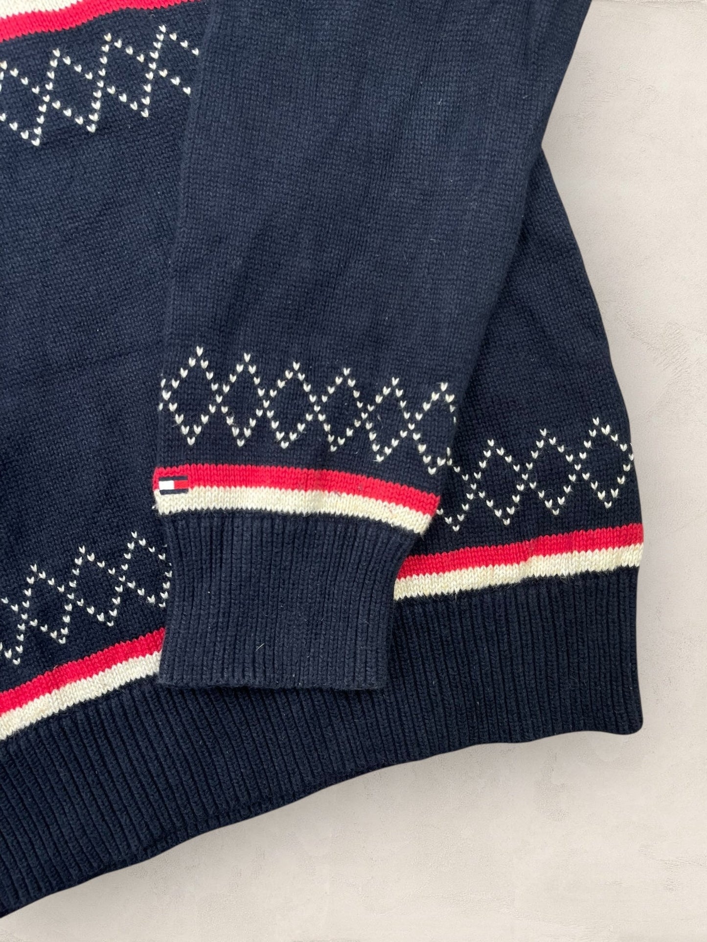 1/4 zip Homme Tommy Hilfiger Bleu Marine L Ref:3673 - Bleu Marine - L - amifrip