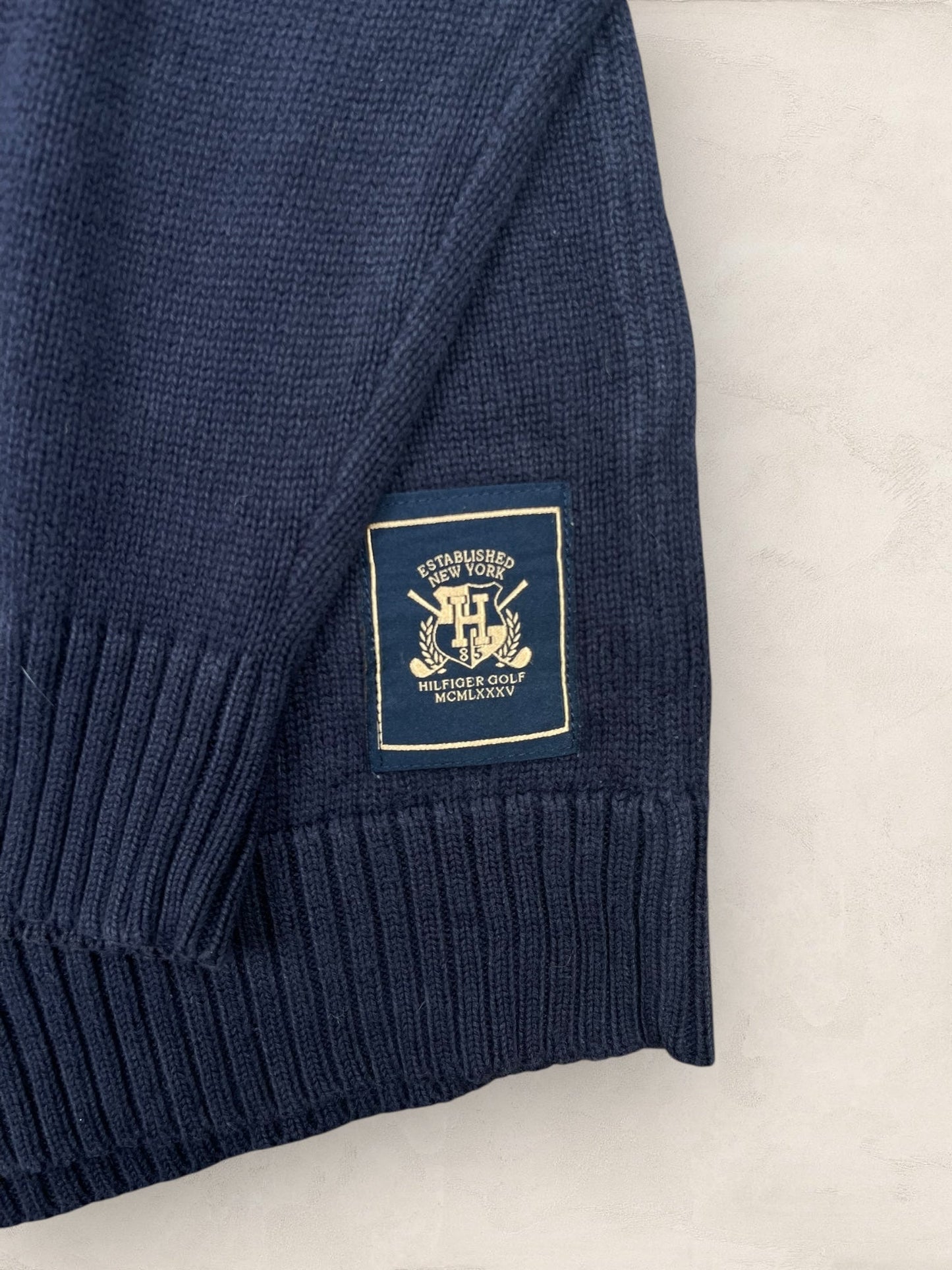 1/4 zip Homme Tommy Hilfiger Bleu Marine L Ref:3680 - Bleu Marine - L - amifrip