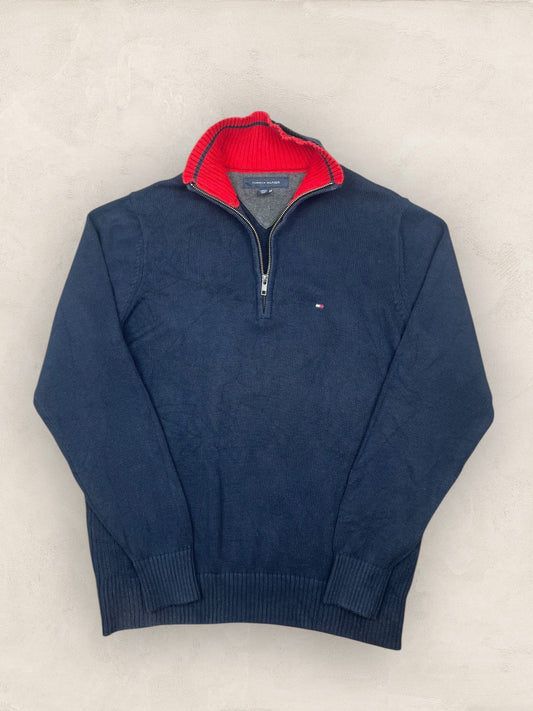 1/4 zip Homme Tommy Hilfiger Bleu Marine S Ref:3652 - Bleu Marine - S - amifrip