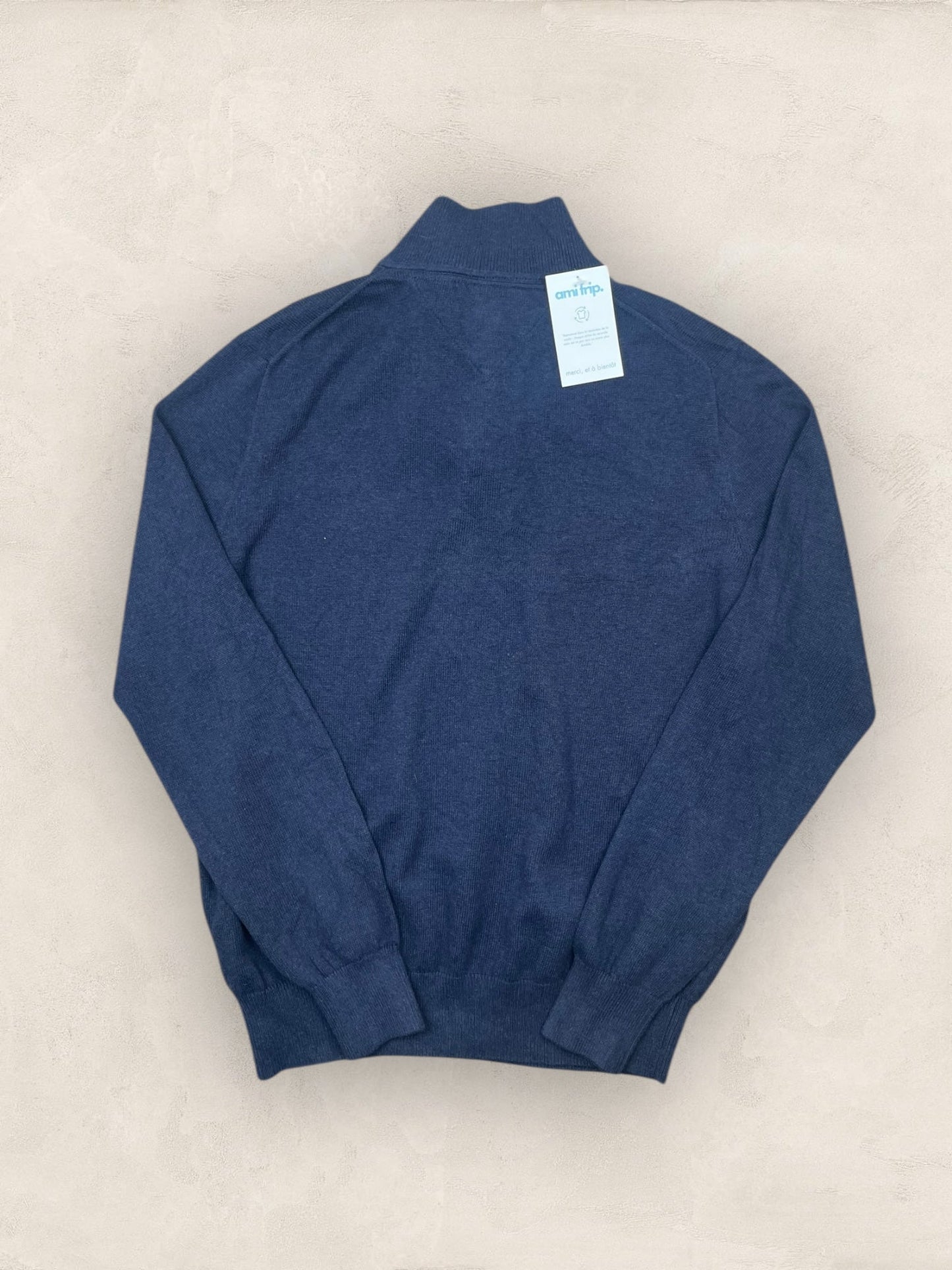 1/4 zip Homme Tommy Hilfiger Bleu Marine S Ref:3670 - Bleu Marine - S - amifrip