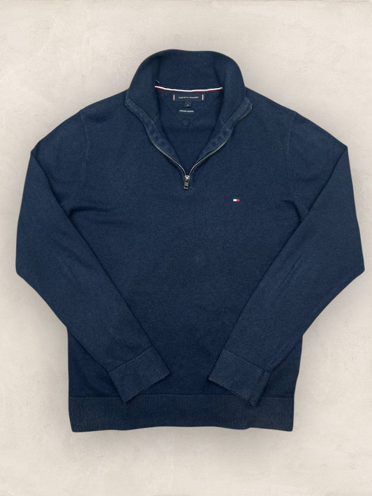 1/4 zip Homme Tommy Hilfiger Bleu Marine S Ref:3677 - Bleu Marine - S - amifrip