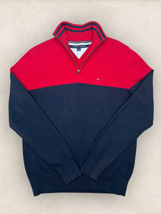 1/4 zip Homme Tommy Hilfiger Bleu Marine S Ref:3682 - Bleu Marine - S - amifrip