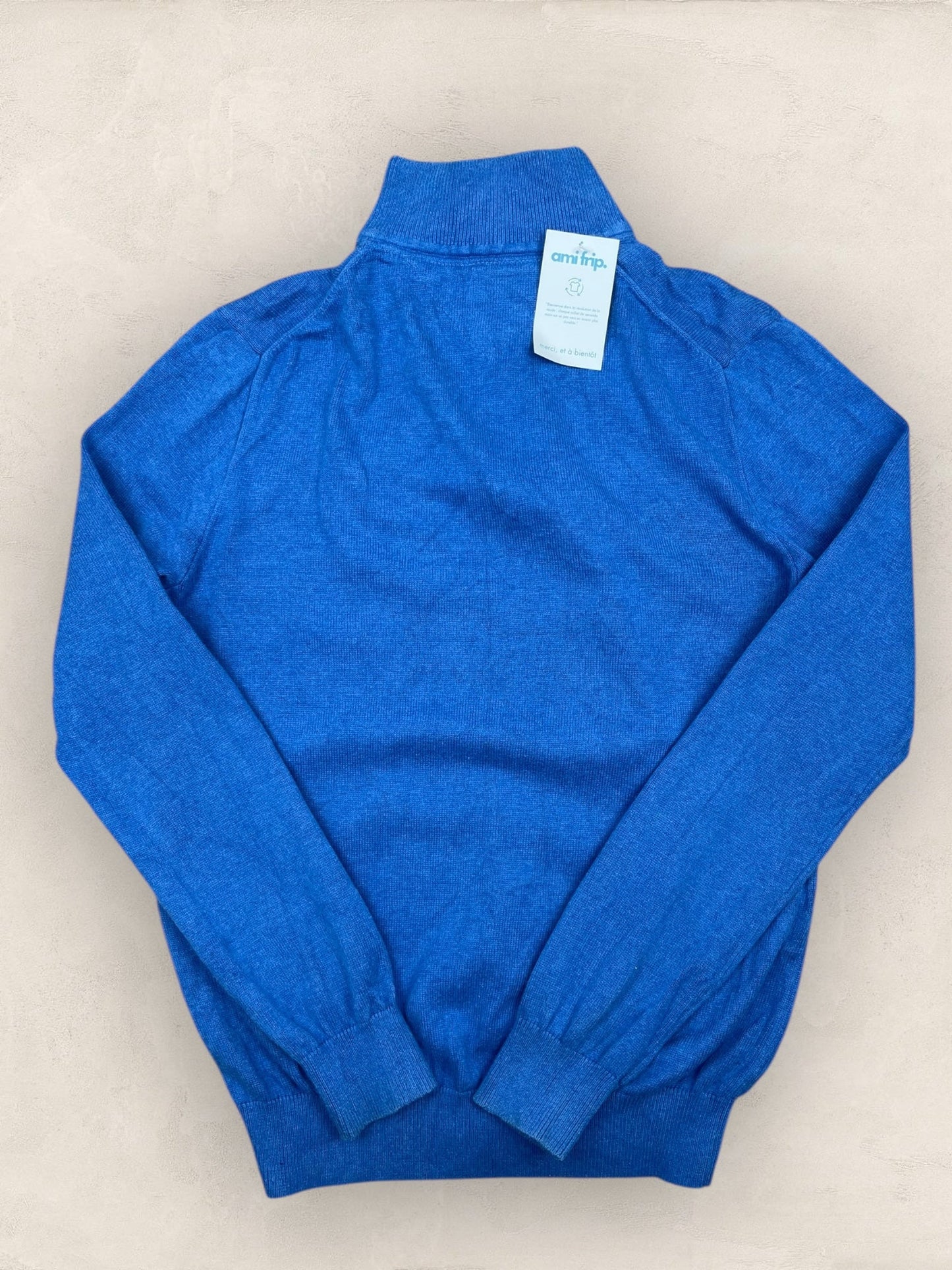 1/4 zip Homme Tommy Hilfiger Bleu S Ref:3623 - Bleu - S - amifrip