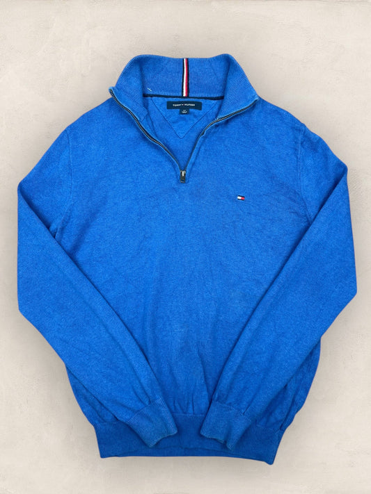 1/4 zip Homme Tommy Hilfiger Bleu S Ref:3623 - Bleu - S - amifrip