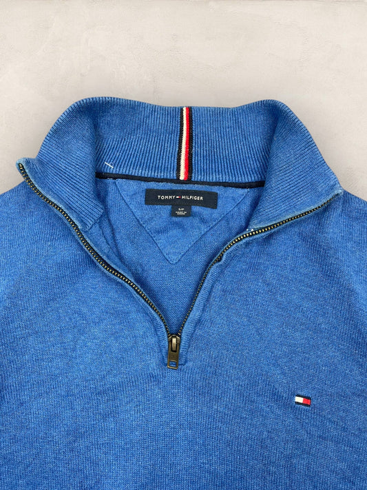 1/4 zip Homme Tommy Hilfiger Bleu S Ref:3623 - Bleu - S - amifrip