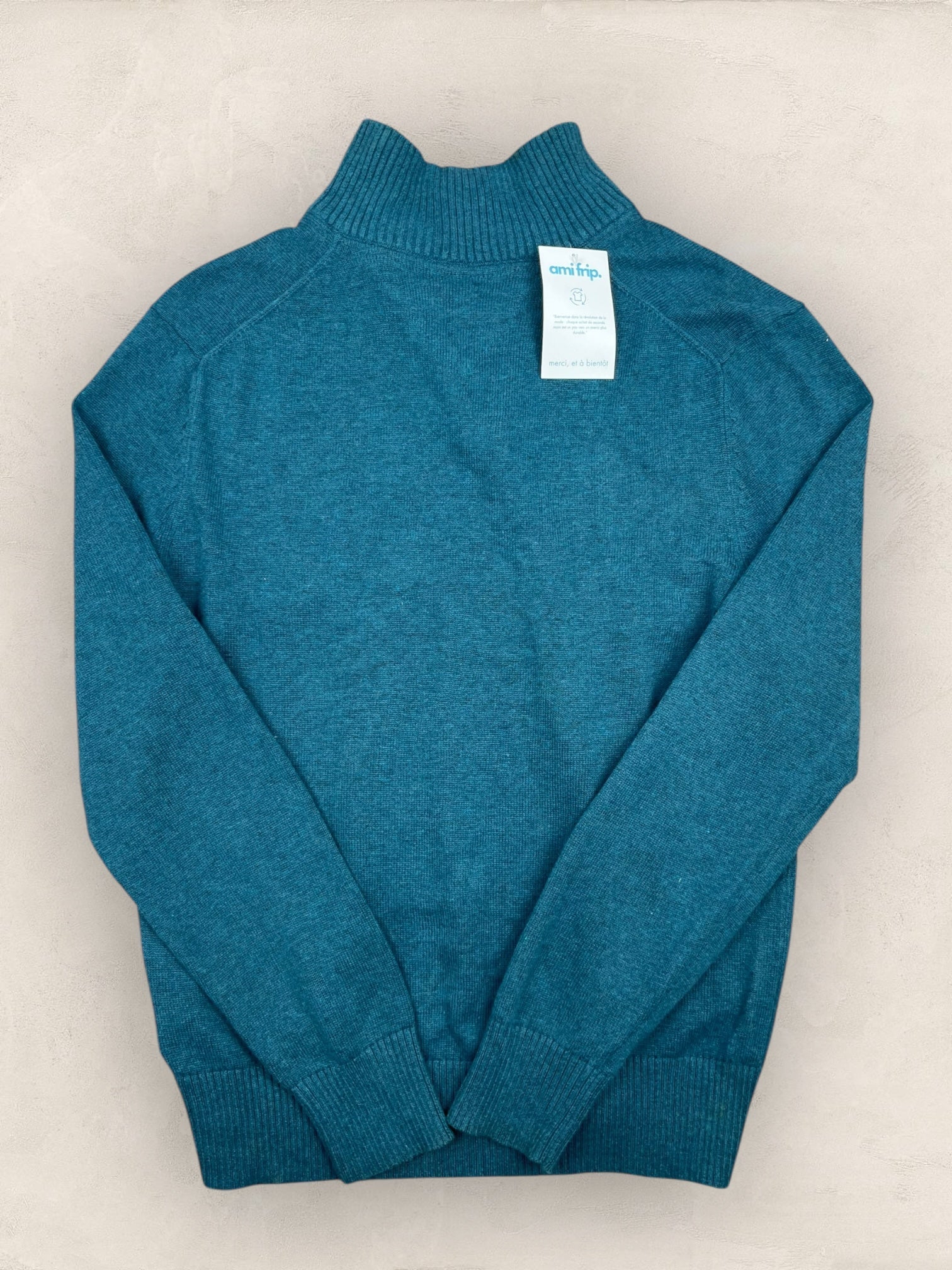 1/4 zip Homme Tommy Hilfiger Bleu S Ref:3695 - Bleu - S - amifrip