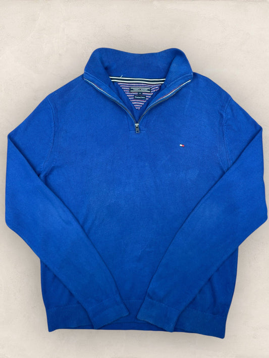 1/4 zip Homme Tommy Hilfiger Bleu XL Ref:3627 - Bleu - XL - amifrip