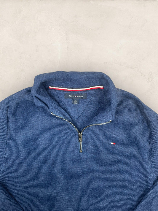 1/4 zip Homme Tommy Hilfiger Bleu XS Ref:3646 - Bleu - XS - amifrip