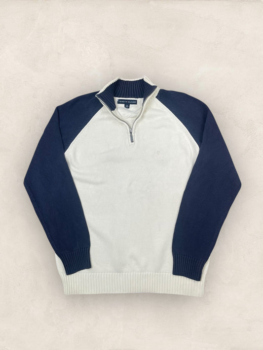 1/4 zip Homme Tommy Hilfiger Creme S Ref:3644 - Creme - S - amifrip