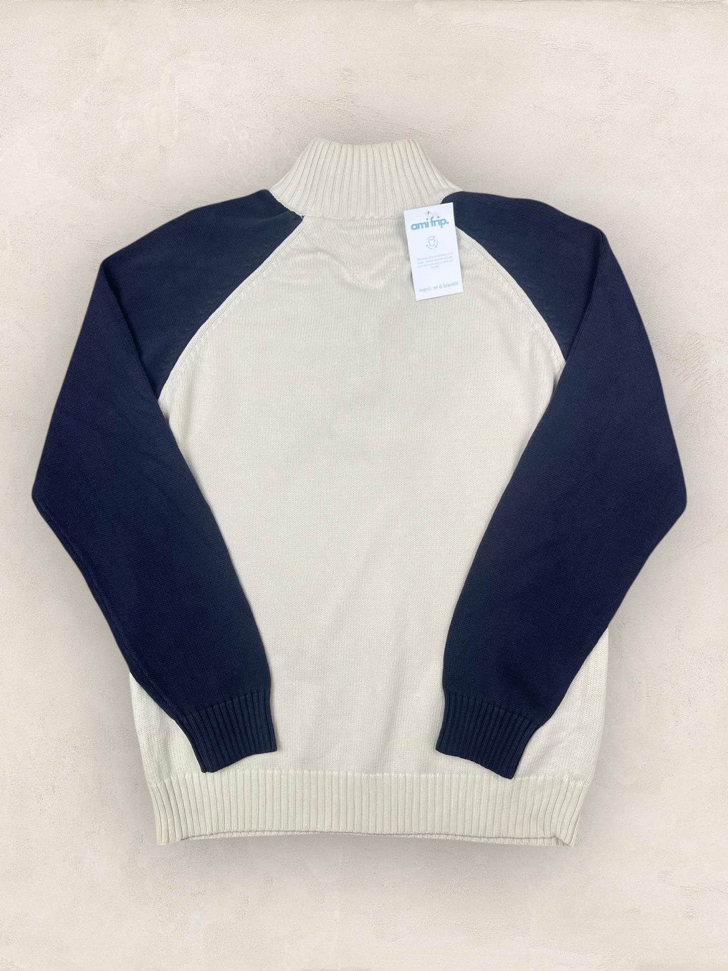 1/4 zip Homme Tommy Hilfiger Creme S Ref:3644 - Creme - S - amifrip