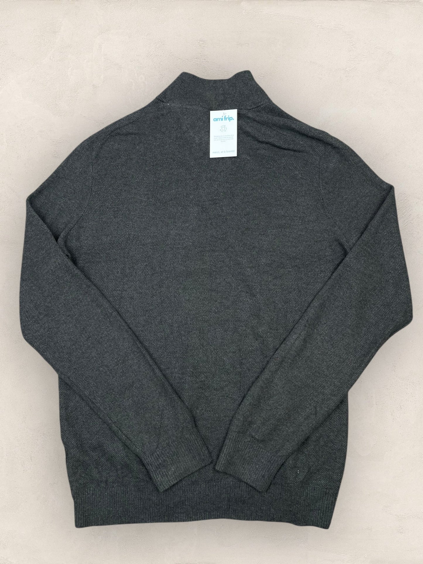 1/4 zip Homme Tommy Hilfiger Gris L Ref:3615 - Gris - L - amifrip