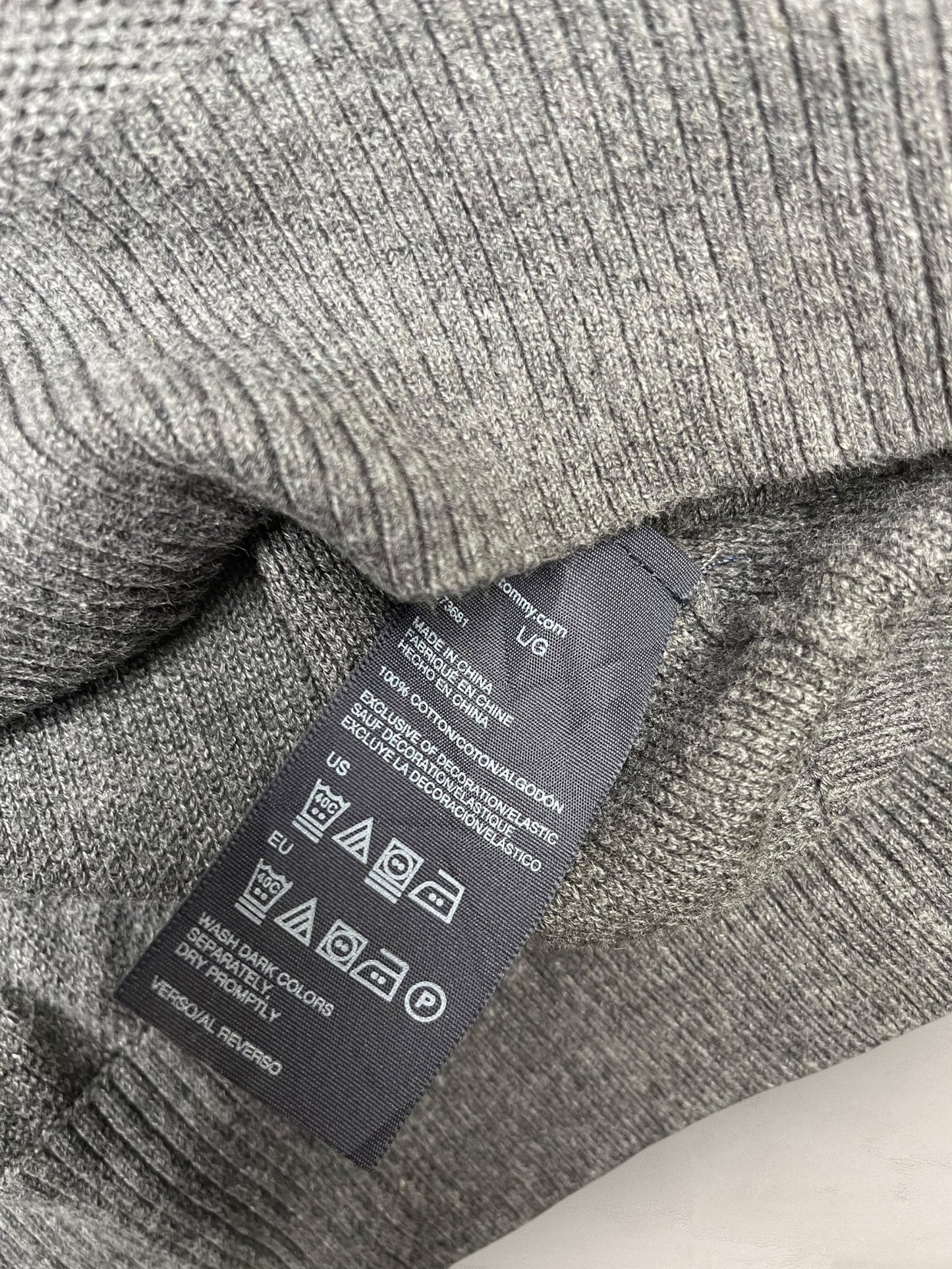 1/4 zip Homme Tommy Hilfiger Gris L Ref:3615 - Gris - L - amifrip