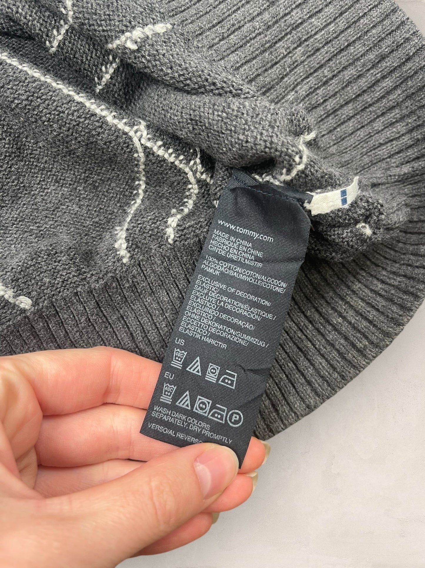 1/4 zip Homme Tommy Hilfiger Gris L Ref:3641 - Gris - L - amifrip