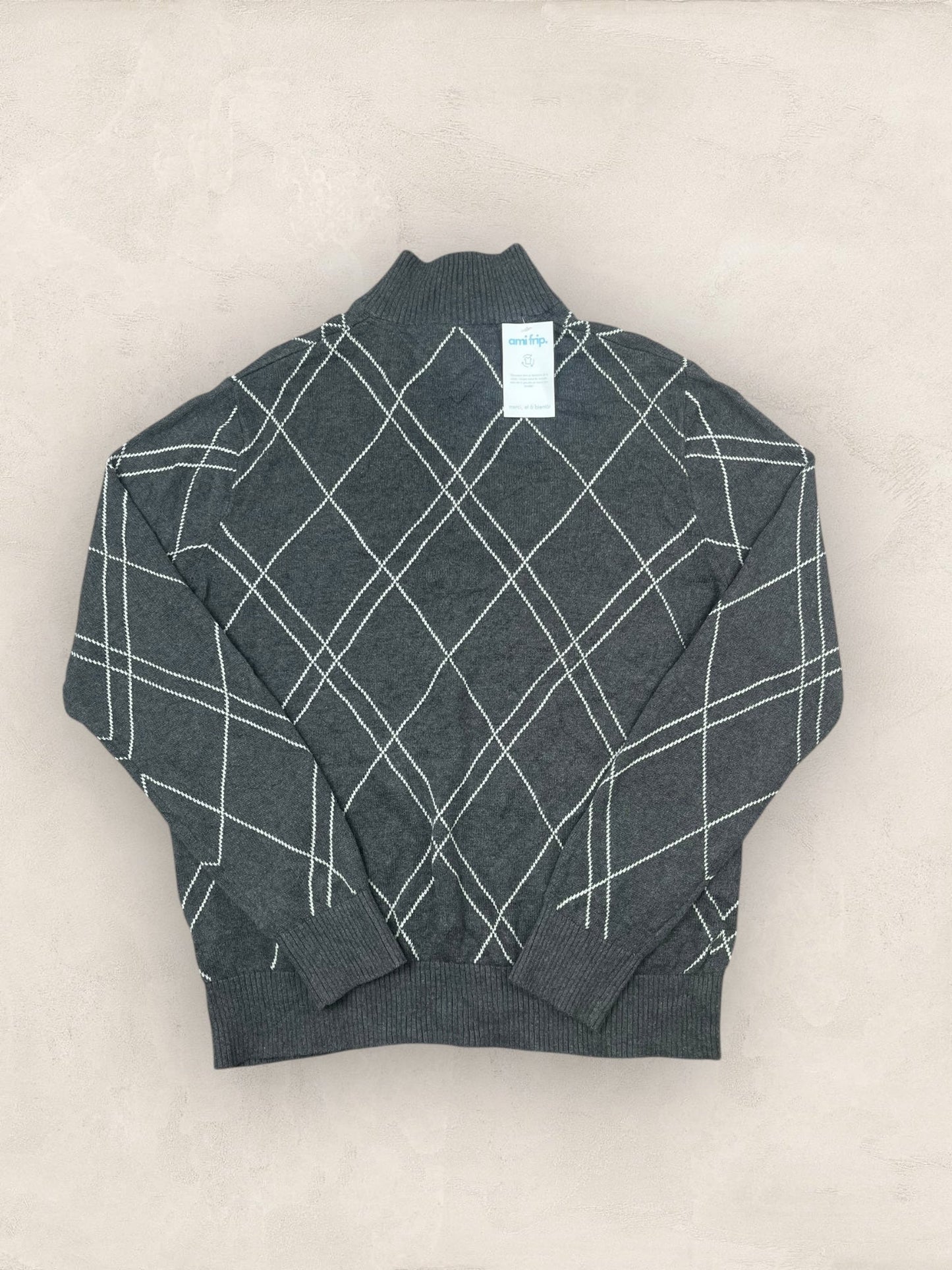 1/4 zip Homme Tommy Hilfiger Gris L Ref:3641 - Gris - L - amifrip